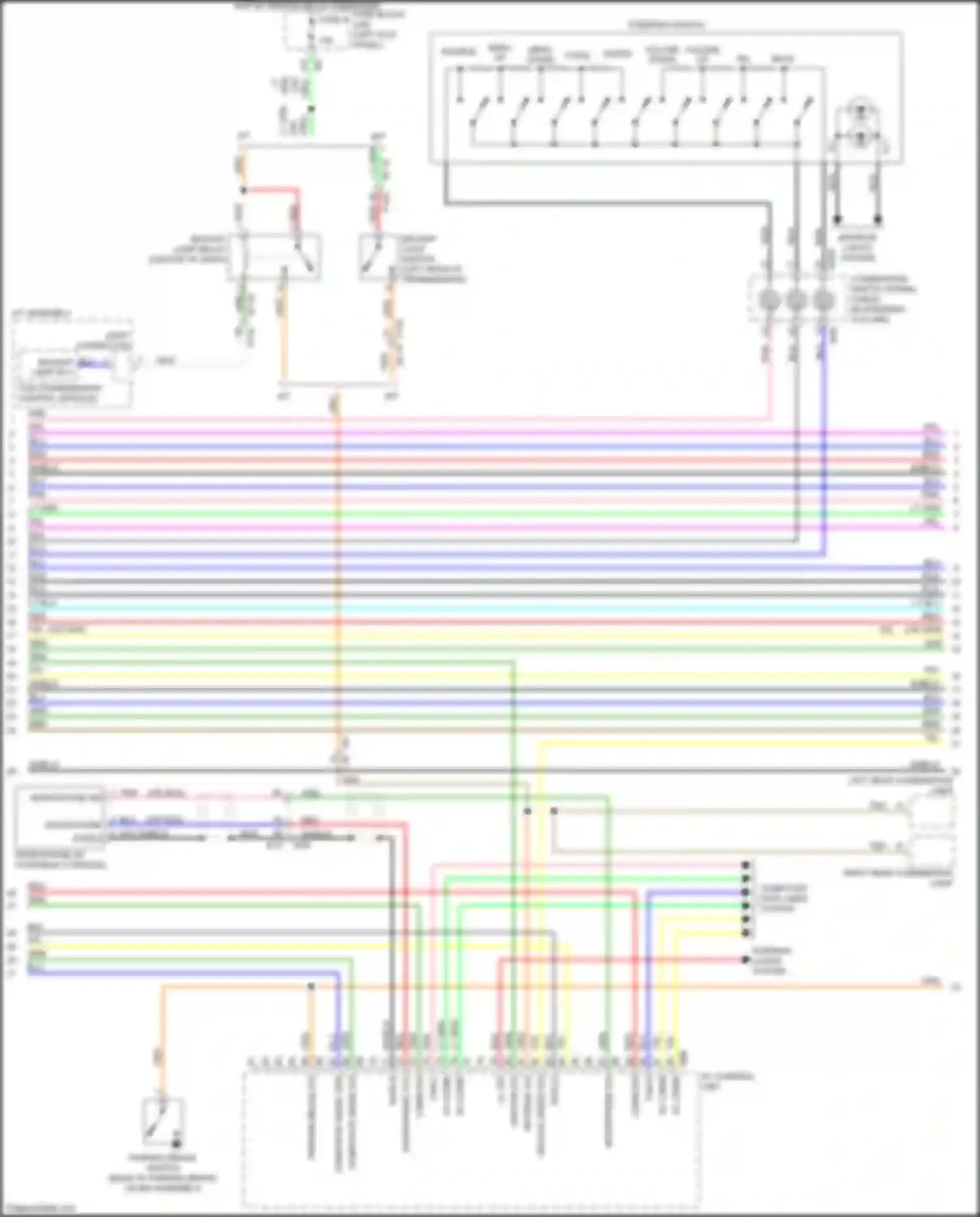 Wiring diagram backup light switch for Nissan 370Z I facelift (2012-2020) (1 of 2)