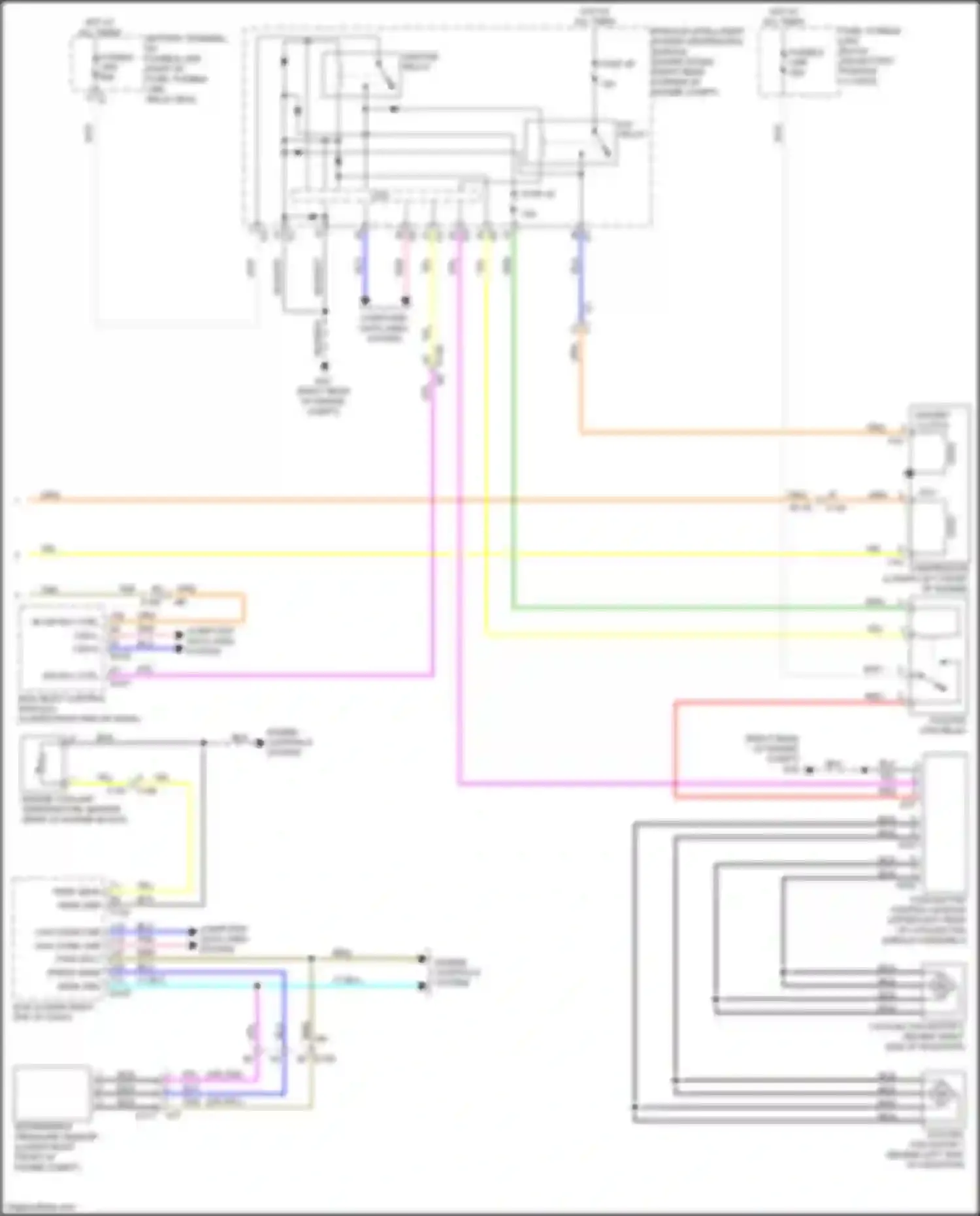 Wiring diagram battery terminal w/ fusible link for Nissan 370Z I facelift (2012-2020) (2 of 9)