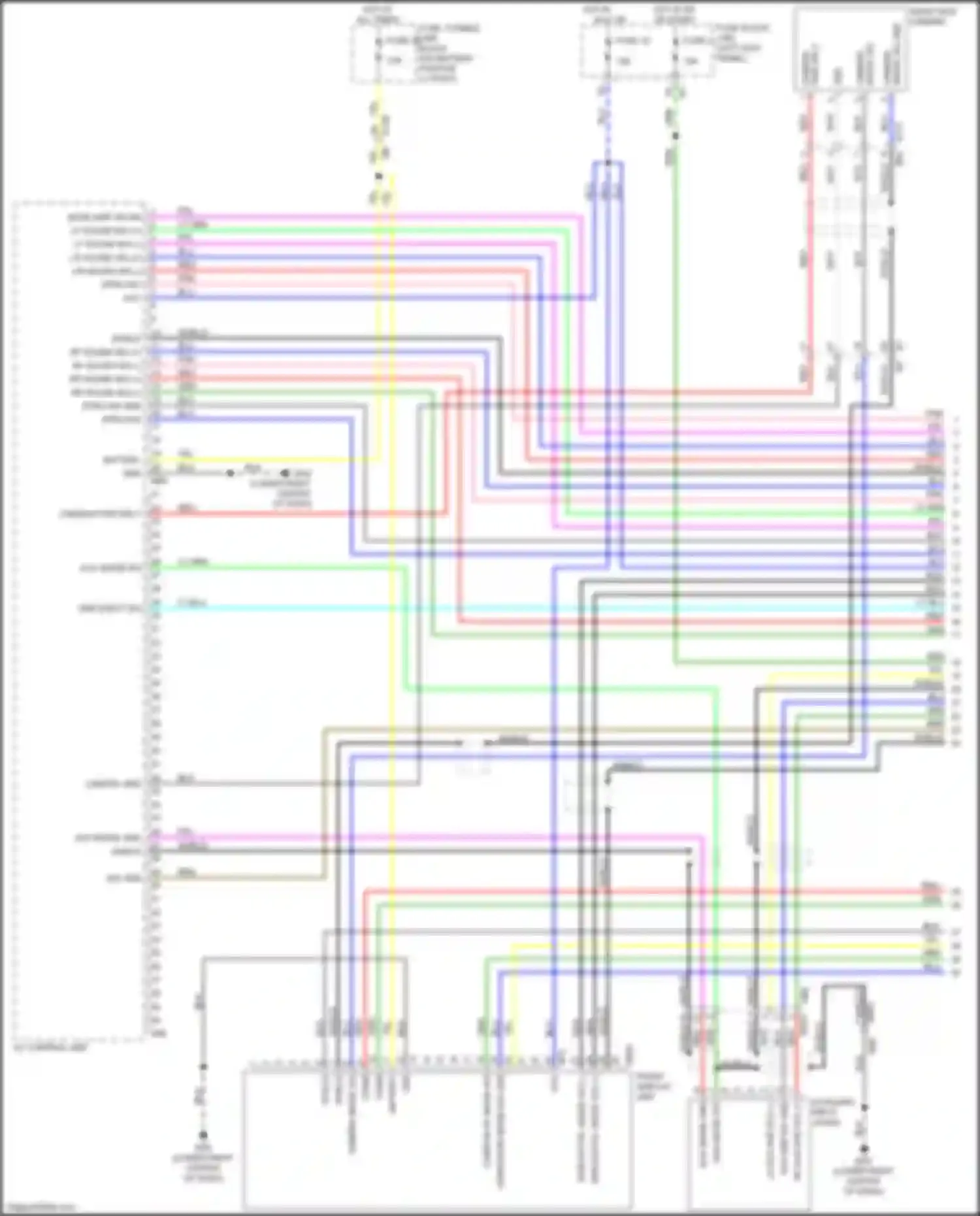 Wiring diagram camera image sig for Nissan 370Z I facelift (2012-2020) (2 of 5)