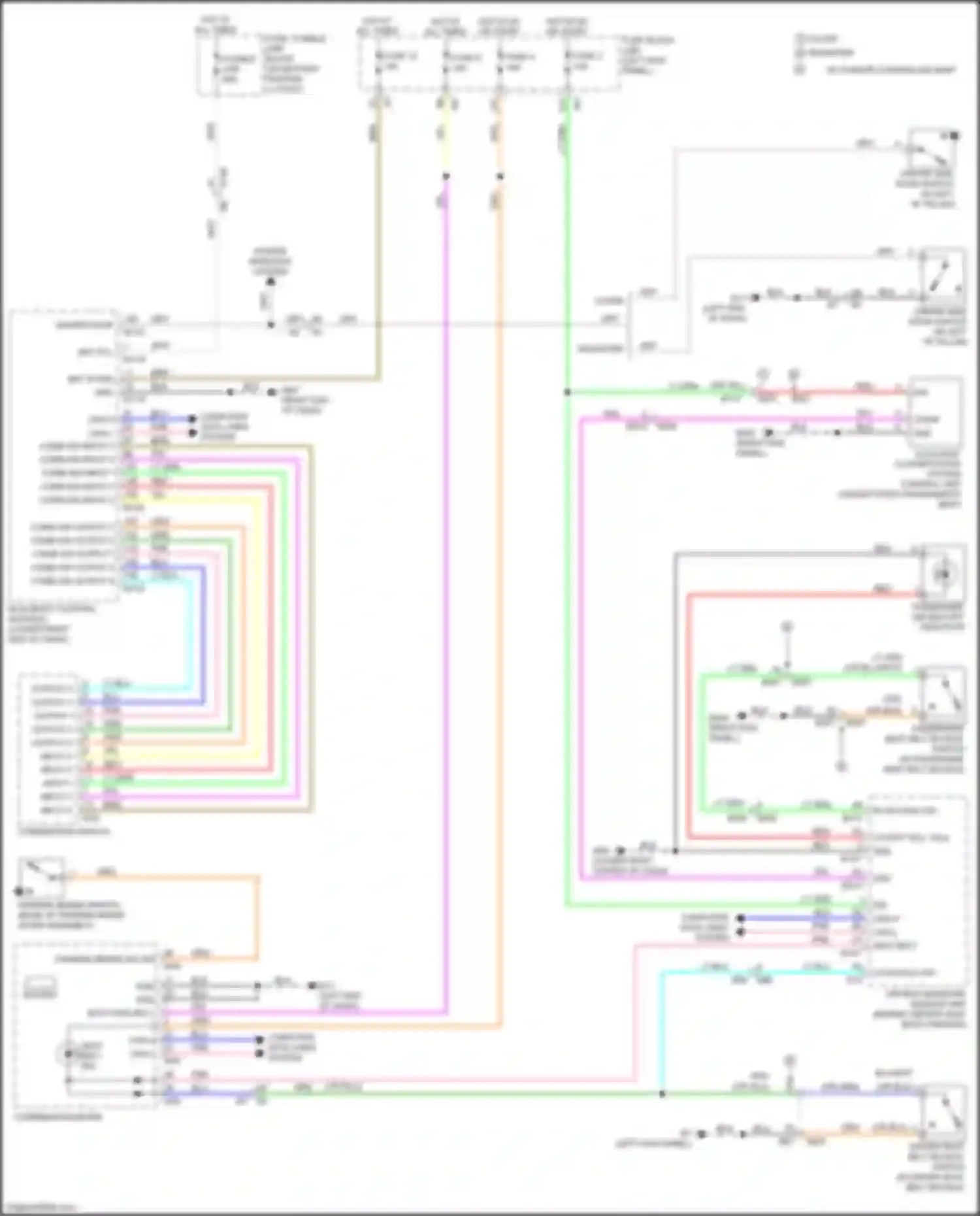 Wiring diagram comb sw input 3 for Nissan 370Z I facelift (2012-2020) (1 of 3)