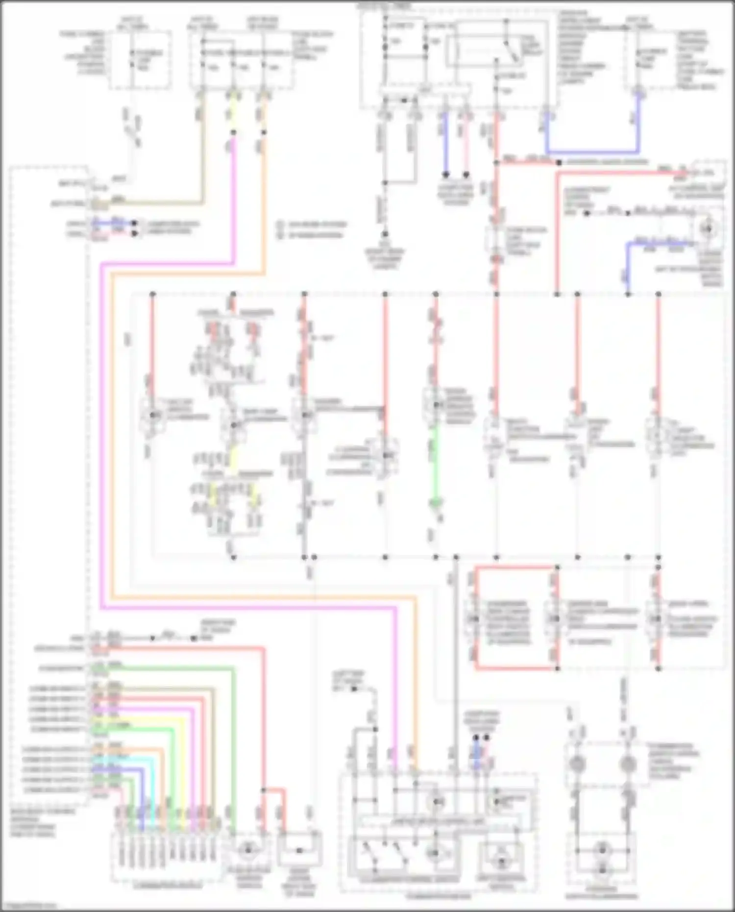 Wiring diagram comb sw input 4 for Nissan 370Z I facelift (2012-2020) (2 of 3)