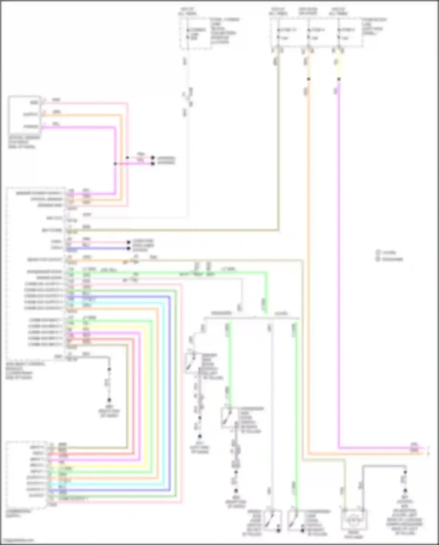 Wiring diagram combi sw input 4 for Nissan 370Z I facelift (2012-2020) (1 of 3)