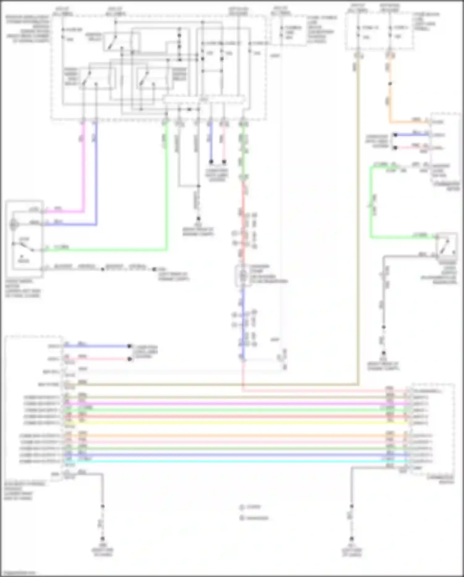 Wiring diagram combi sw output 2 for Nissan 370Z I facelift (2012-2020) (3 of 3)