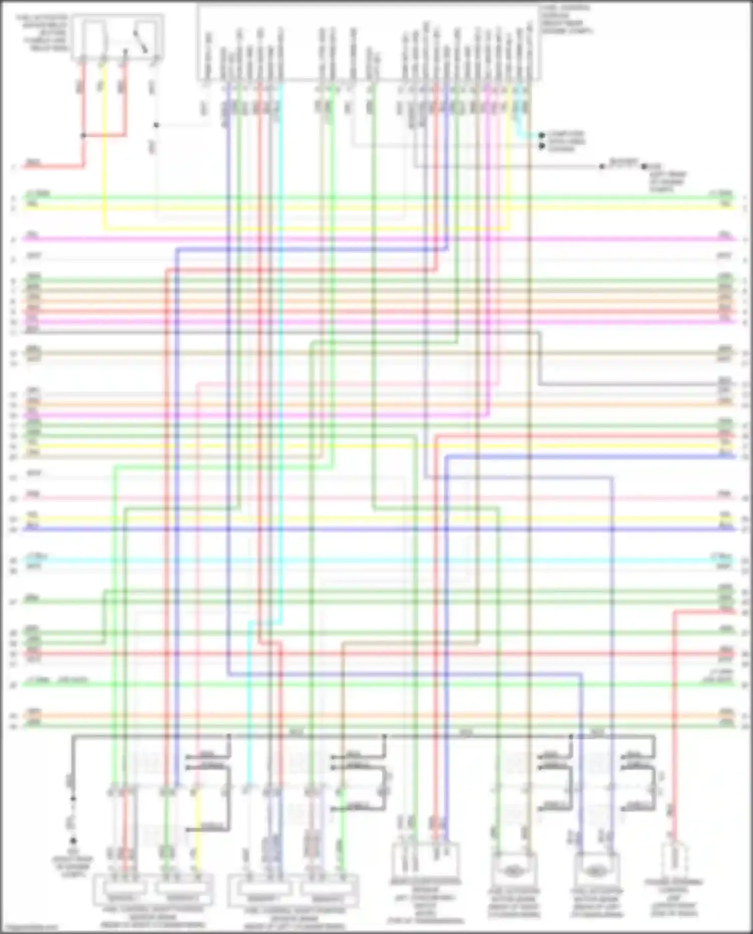 Wiring diagram eng comm line for Nissan 370Z I facelift (2012-2020) (2 of 2)
