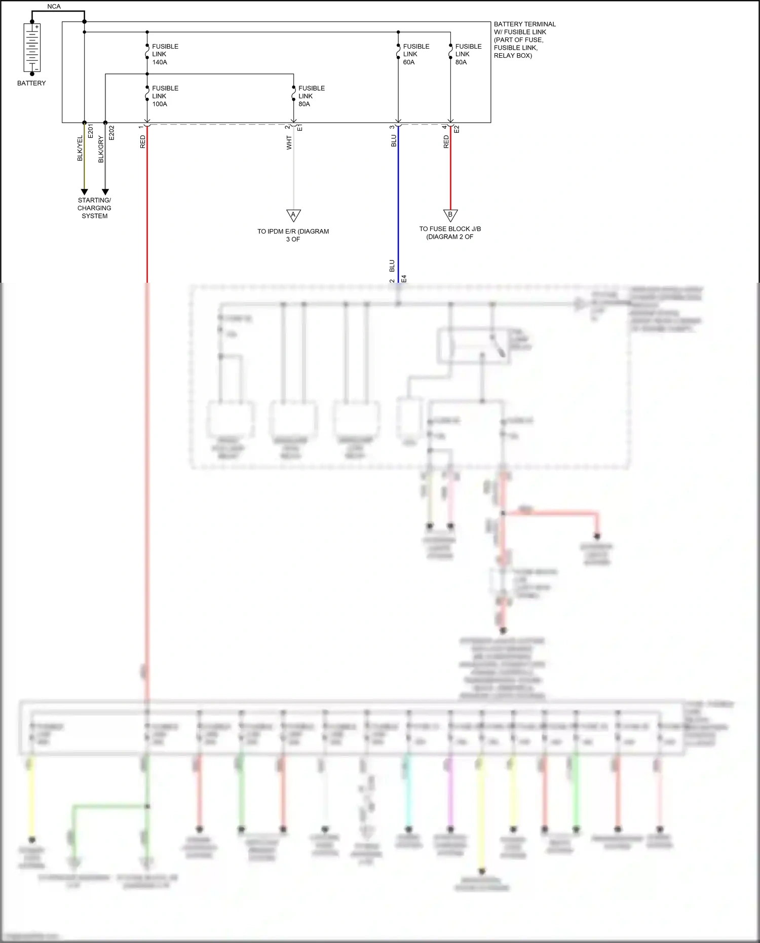 Wiring diagram engine controls system for Nissan 370Z I facelift (2012-2020) (3 of 4)