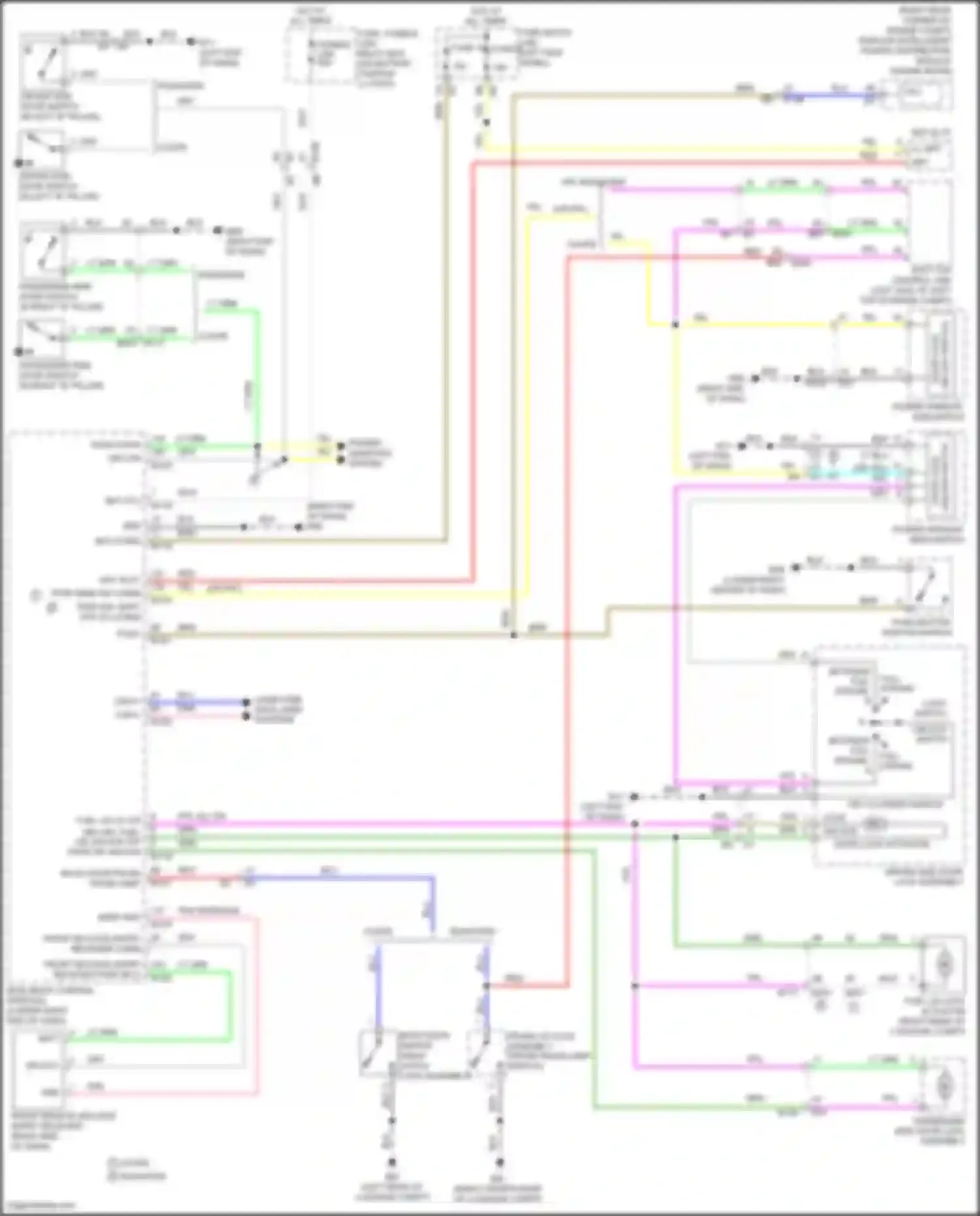 Wiring diagram front keyless entry receiver comm for Nissan 370Z I facelift (2012-2020) (1 of 1)