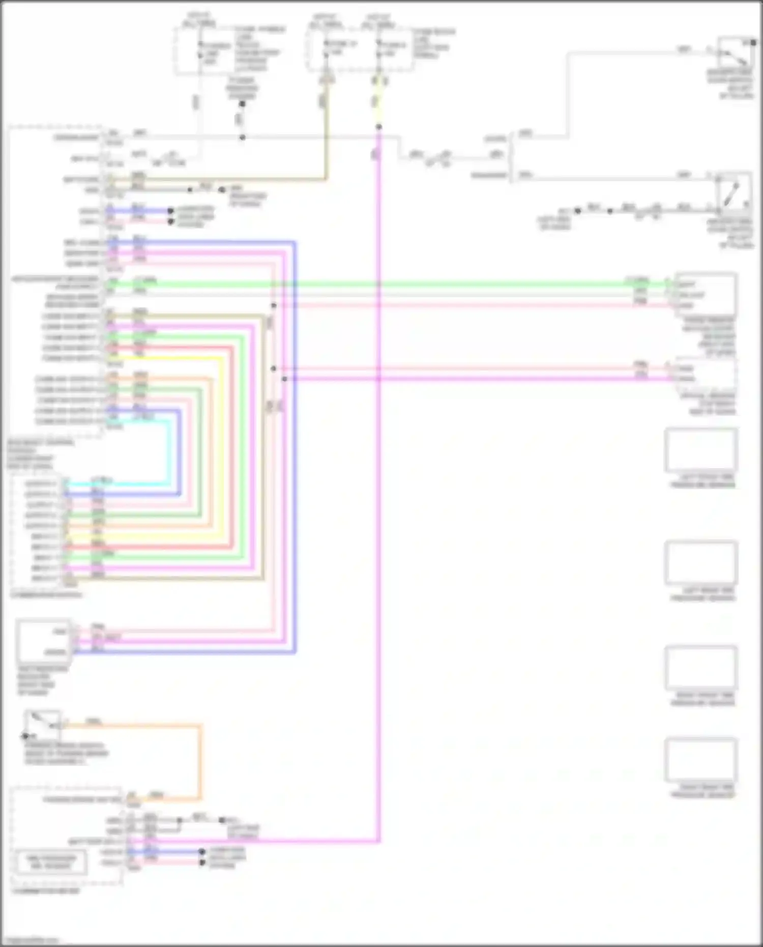 Wiring diagram front remote keyless entry receiver for Nissan 370Z I facelift (2012-2020) (4 of 4)