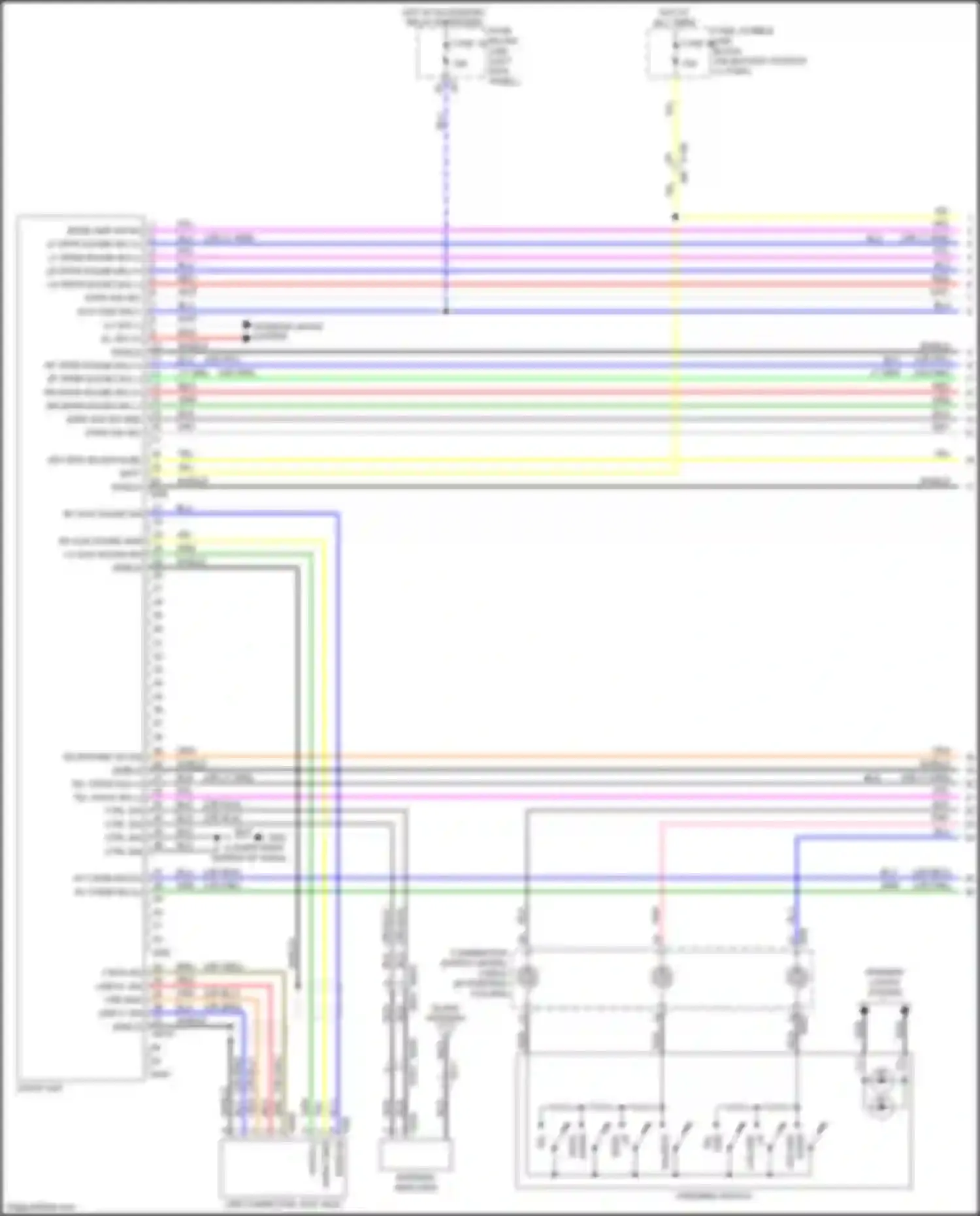 Wiring diagram fuse, fusible link block for Nissan 370Z I facelift (2012-2020) (8 of 32)