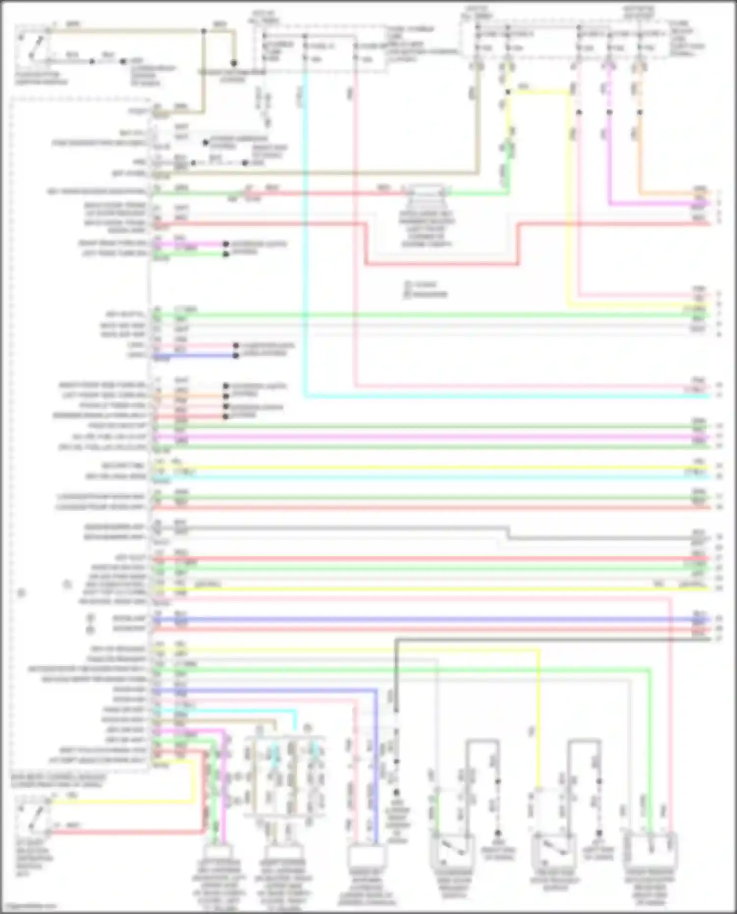 Wiring diagram left rear turn sig for Nissan 370Z I facelift (2012-2020) (2 of 2)