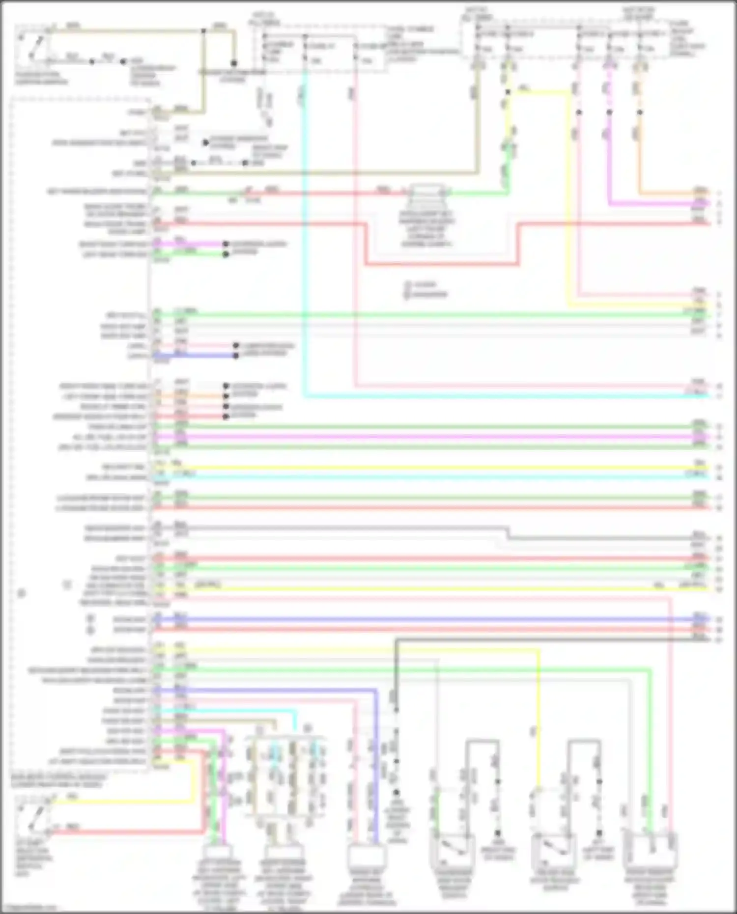 Wiring diagram power distribution system for Nissan 370Z I facelift (2012-2020) (1 of 3)