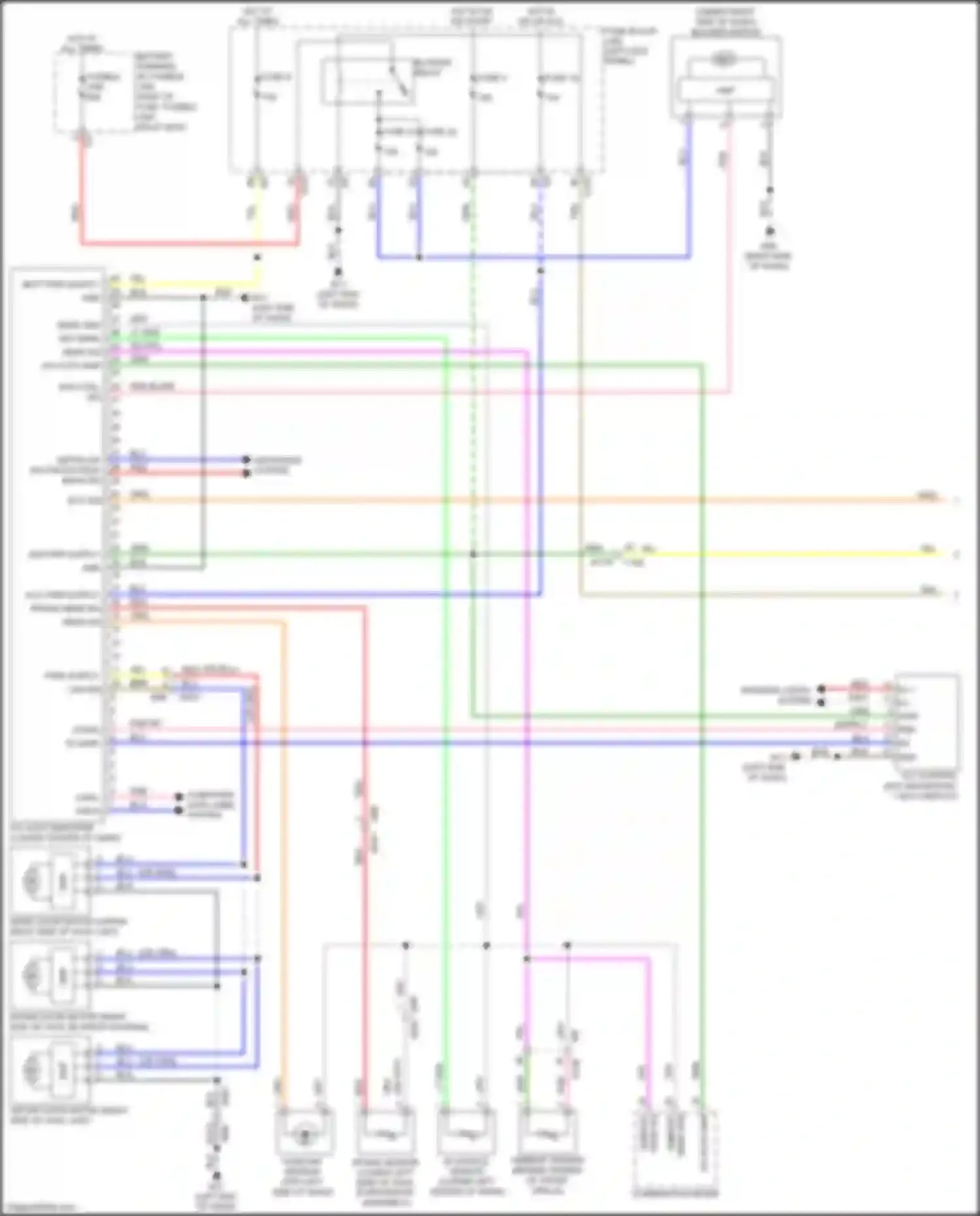 Wiring diagram right end of dash) for Nissan 370Z I facelift (2012-2020) (21 of 32)