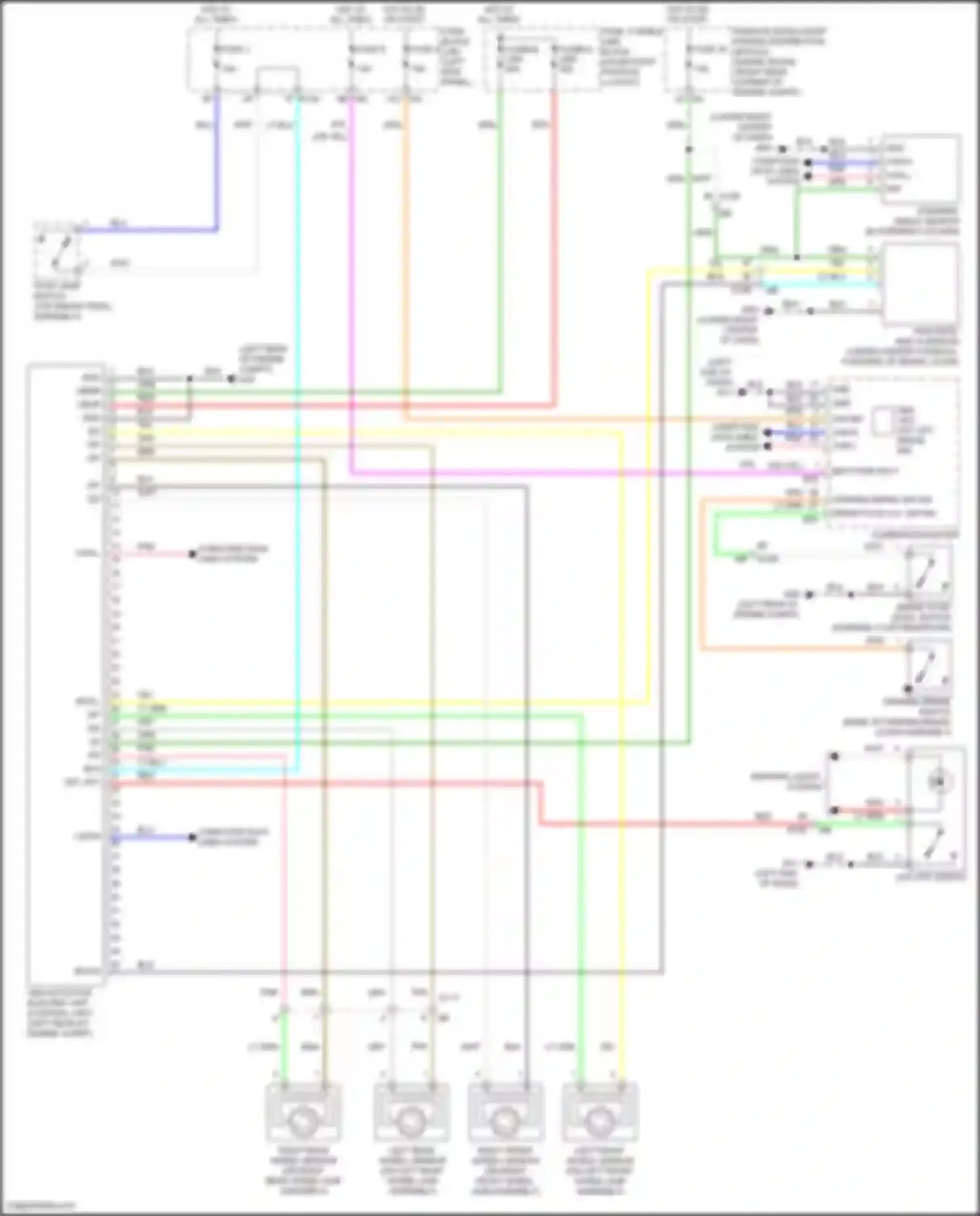 Wiring diagram right front wheel sensor for Nissan 370Z I facelift (2012-2020) (1 of 1)