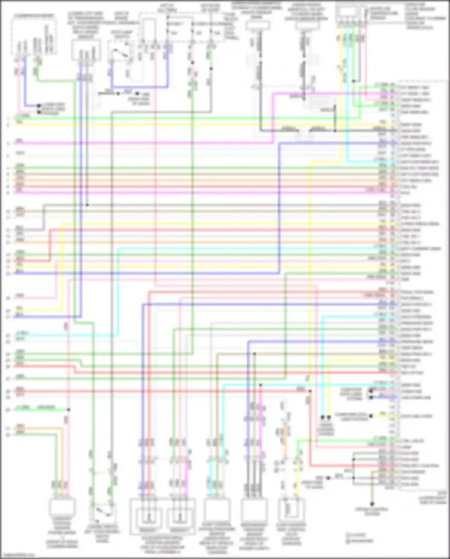 Wiring diagram sensor 1 for Nissan 370Z I facelift (2012-2020) (5 of 5)