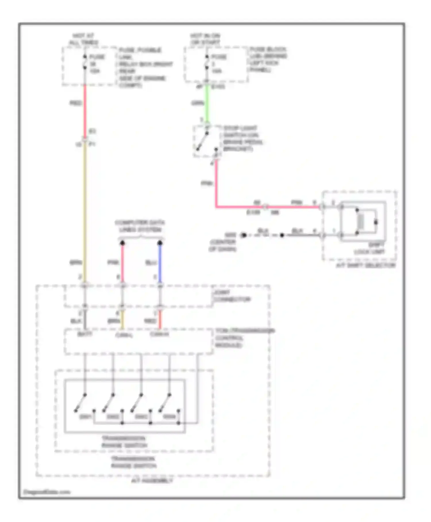 370Z Nissan I (2008-2014): Shift interlock circuit