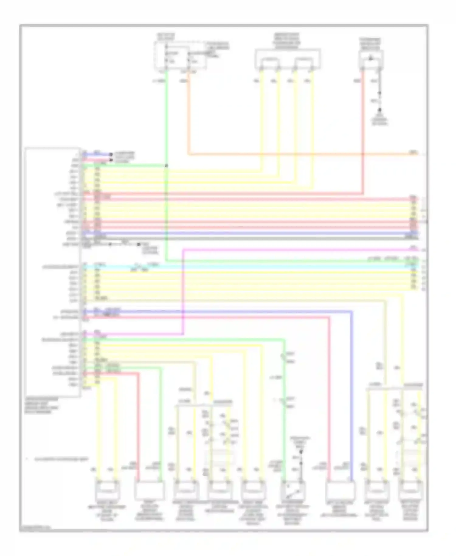 370Z Nissan I (2008-2014): Supplemental restraints circuit (1 of 2)