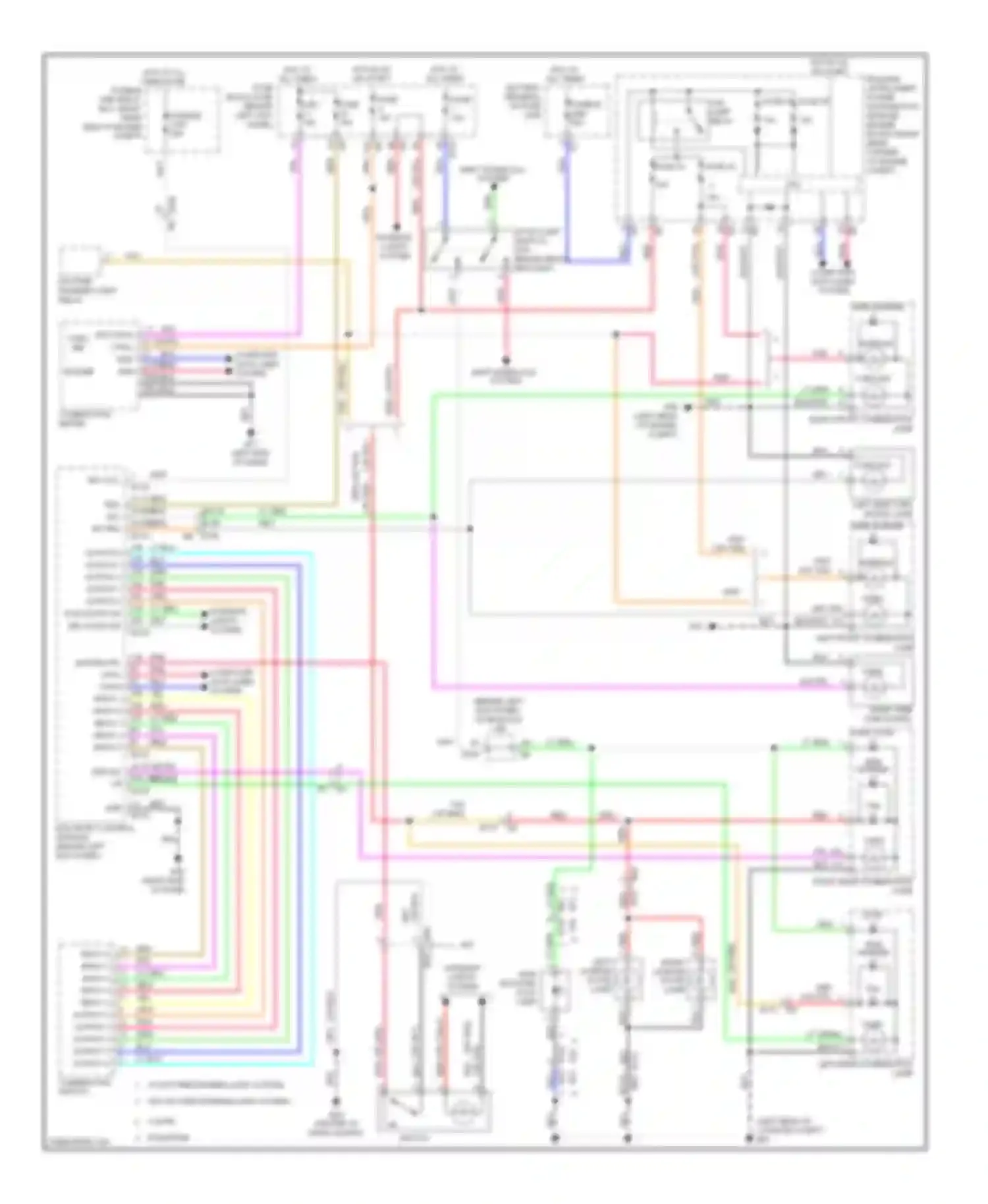 Wiring diagram combination meter for Nissan 370Z I (2008-2014) (7 of 20)