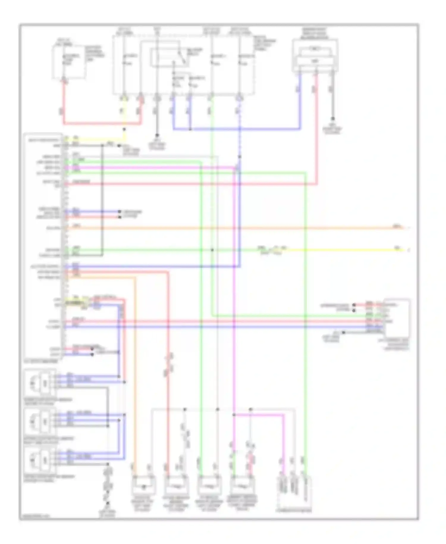 Wiring diagram combination meter for Nissan 370Z I (2008-2014) (3 of 20)