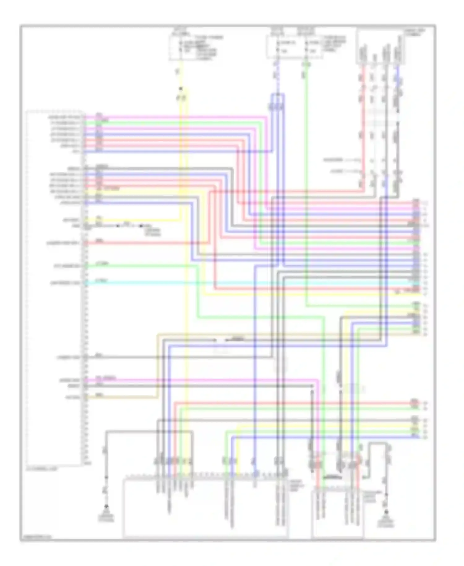 Wiring diagram composite image sig gnd for Nissan 370Z I (2008-2014) (1 of 2)