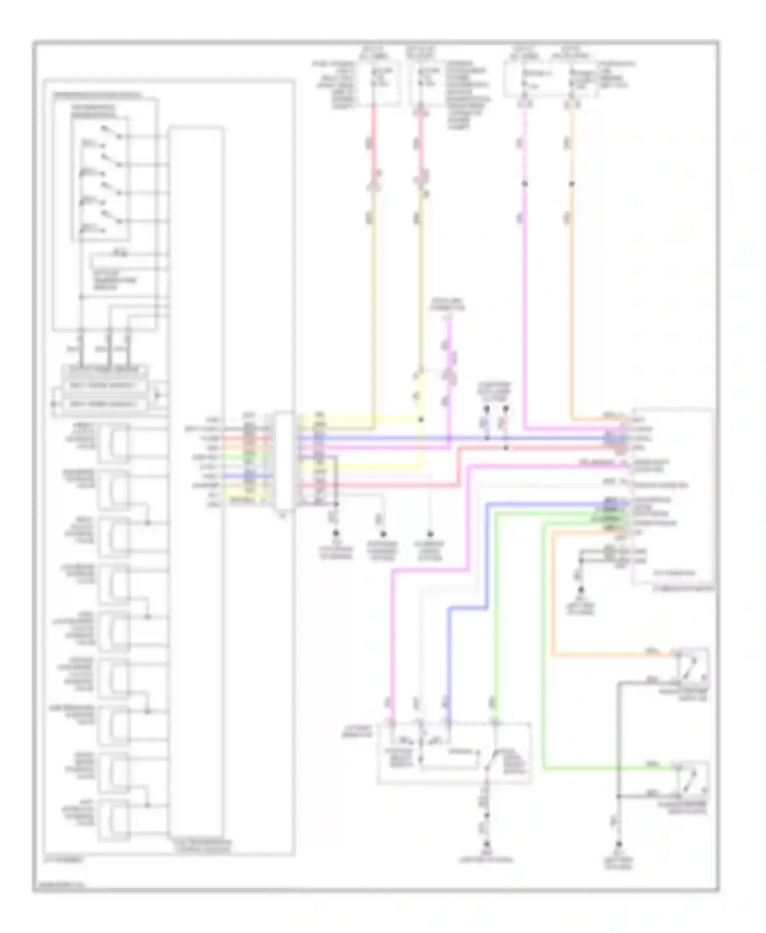 Wiring diagram input speed sensor 2 for Nissan 370Z I (2008-2014) (2 of 2)