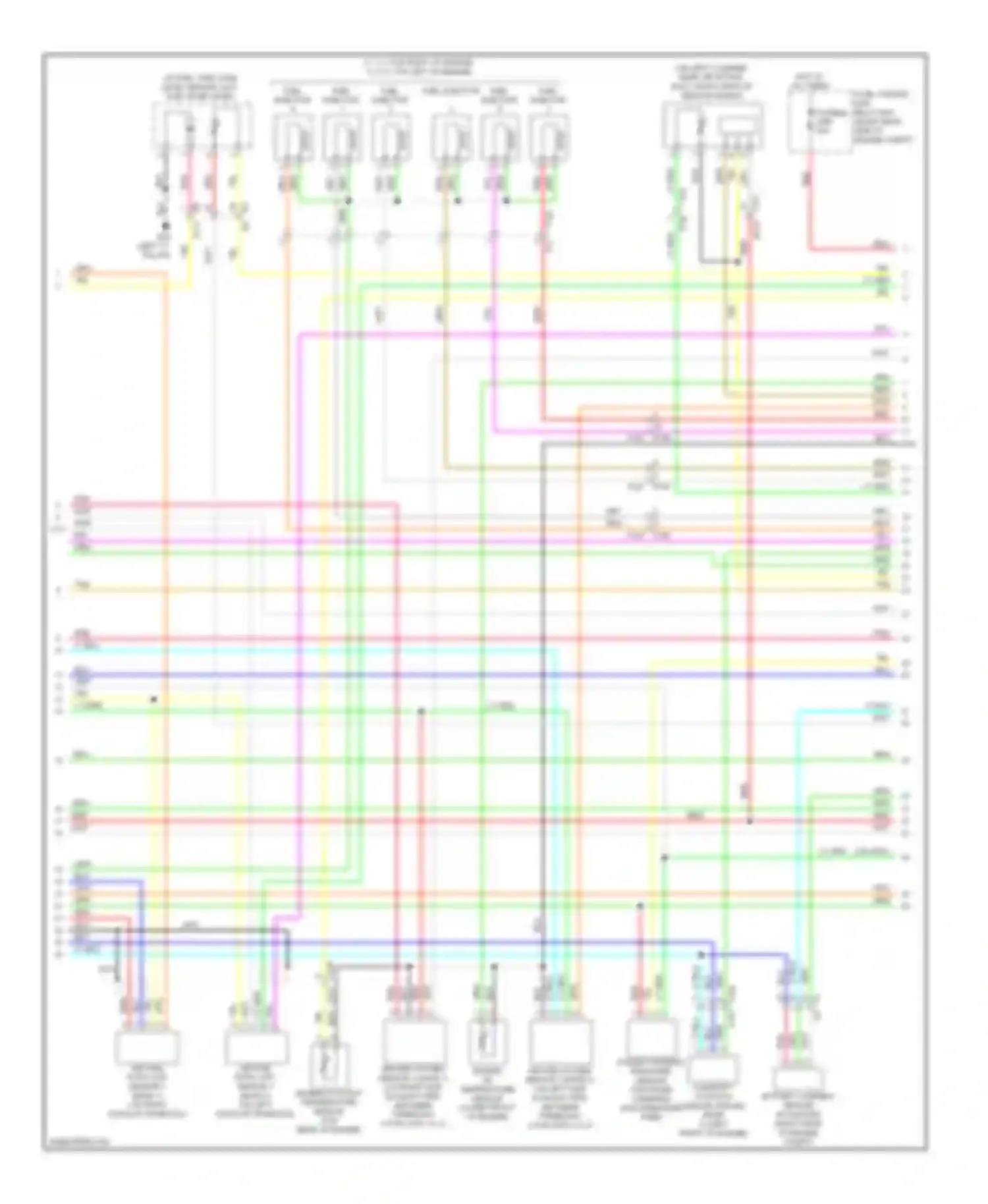 Wiring diagram left "c" pillar) for Nissan 370Z I (2008-2014) (5 of 5)
