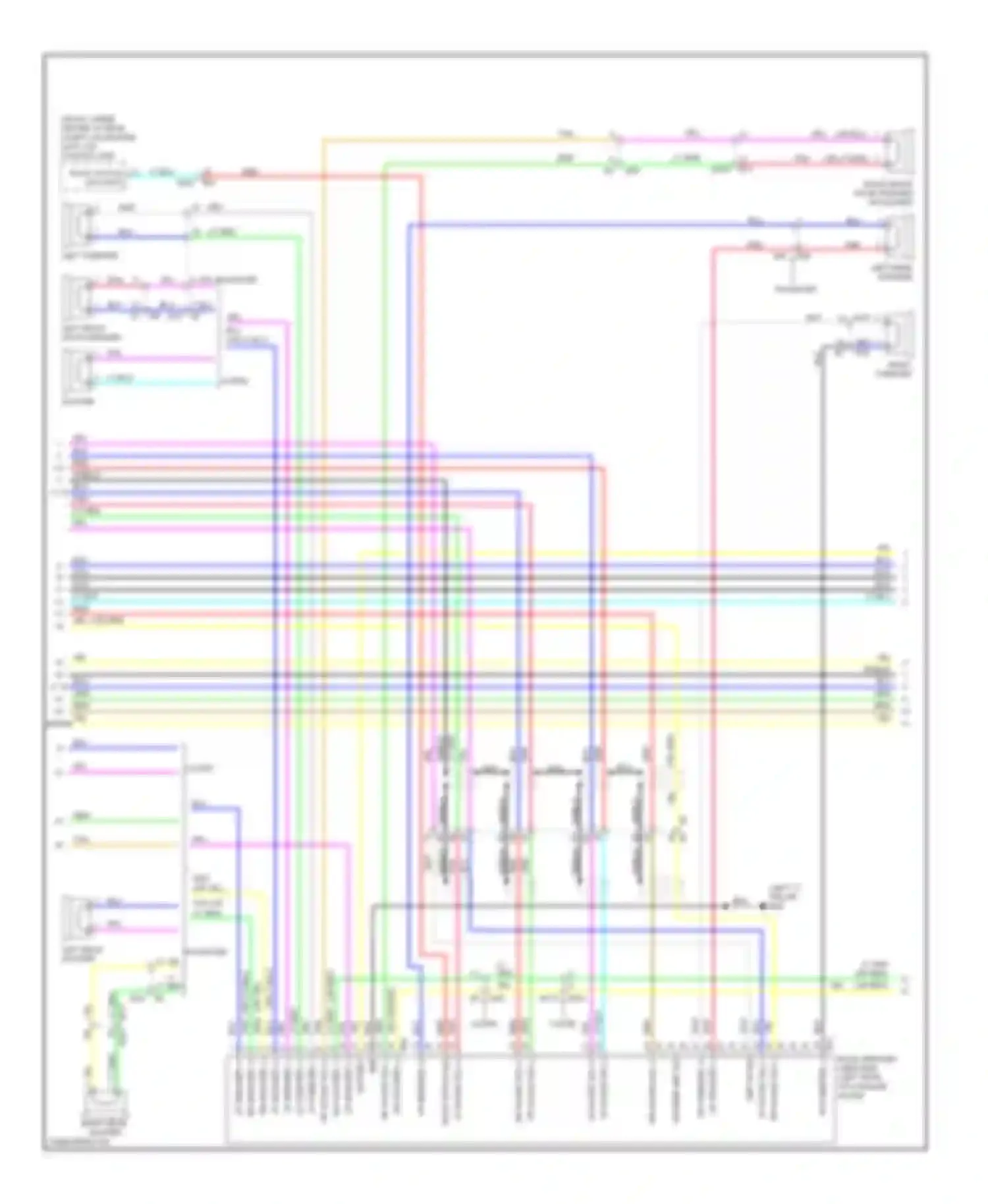 Wiring diagram left "c" pillar) for Nissan 370Z I (2008-2014) (2 of 5)