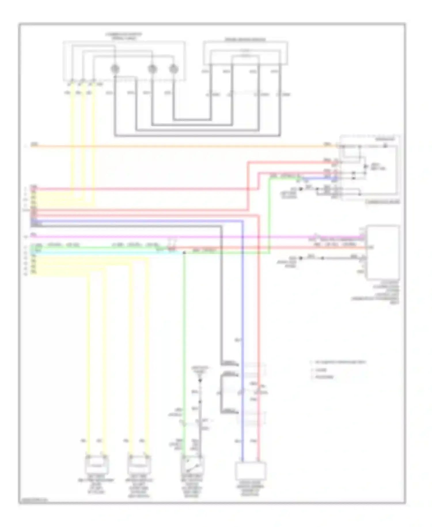 Wiring diagram occupant classification system for Nissan 370Z I (2008-2014) (1 of 1)