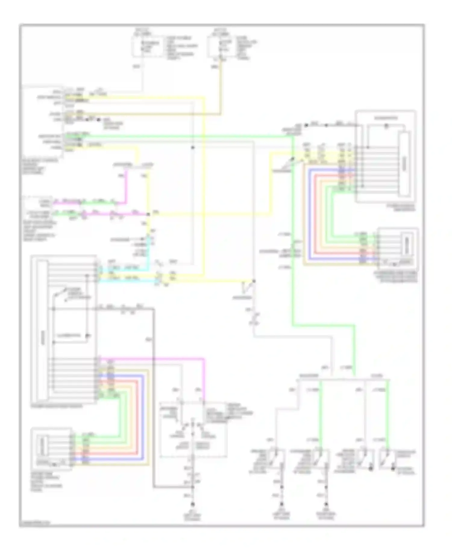 Wiring diagram right end of dash) for Nissan 370Z I (2008-2014) (28 of 30)
