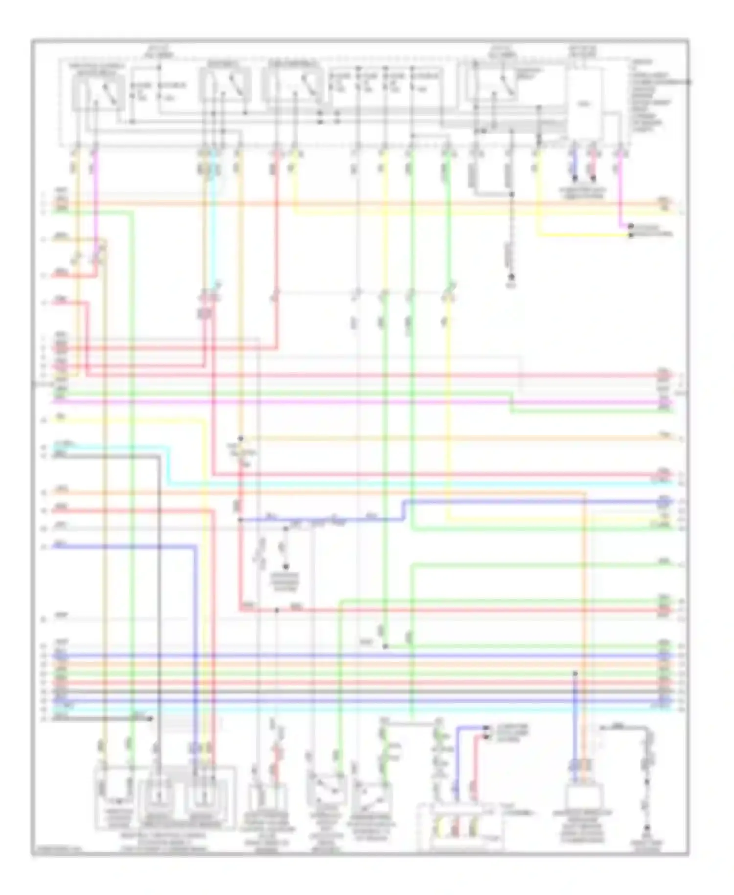 Wiring diagram sensor 1 for Nissan 370Z I (2008-2014) (3 of 4)