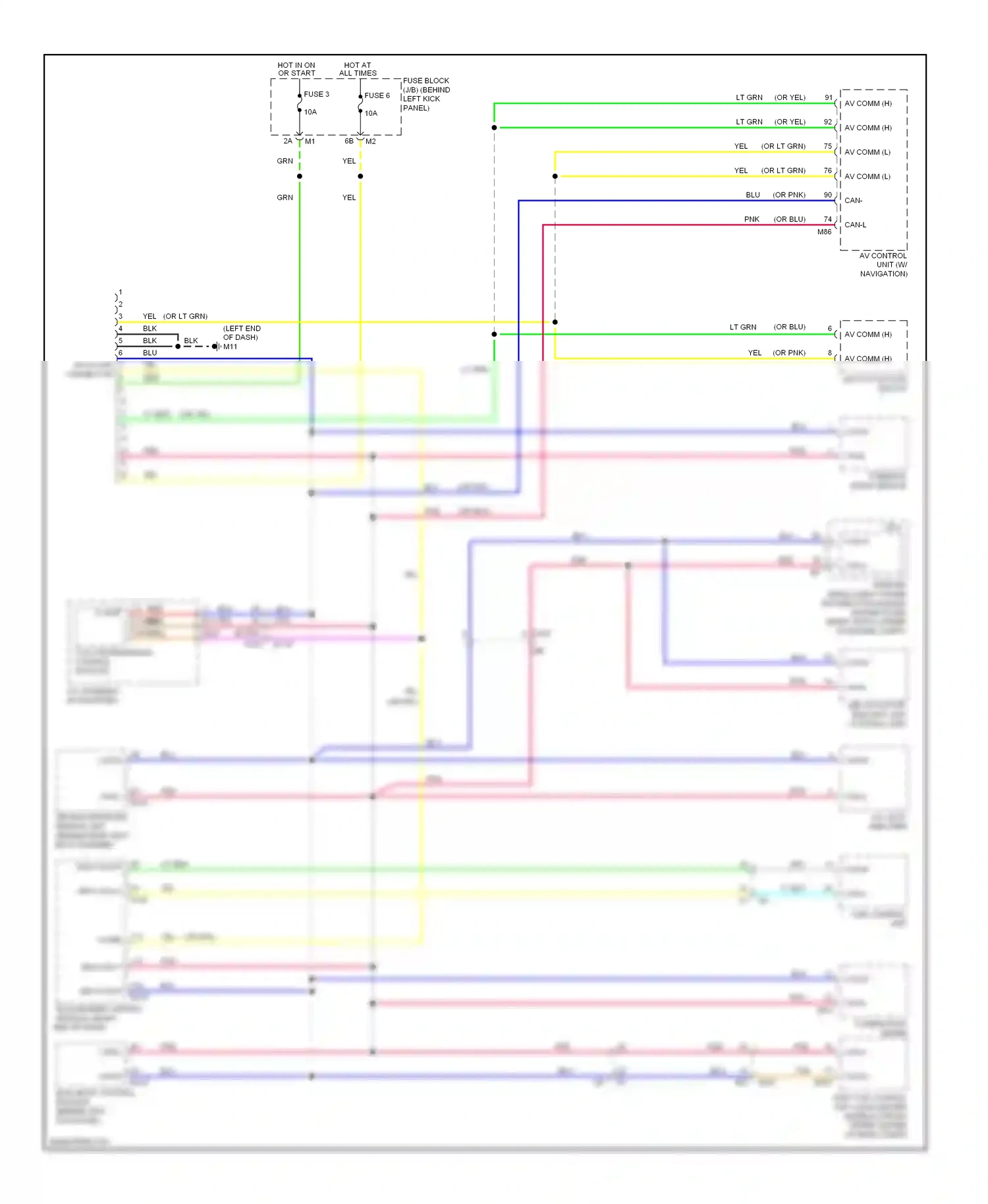 Nissan 370Z I (2008-2014) steering angle sensor wiring diagram  (2 of 3)
