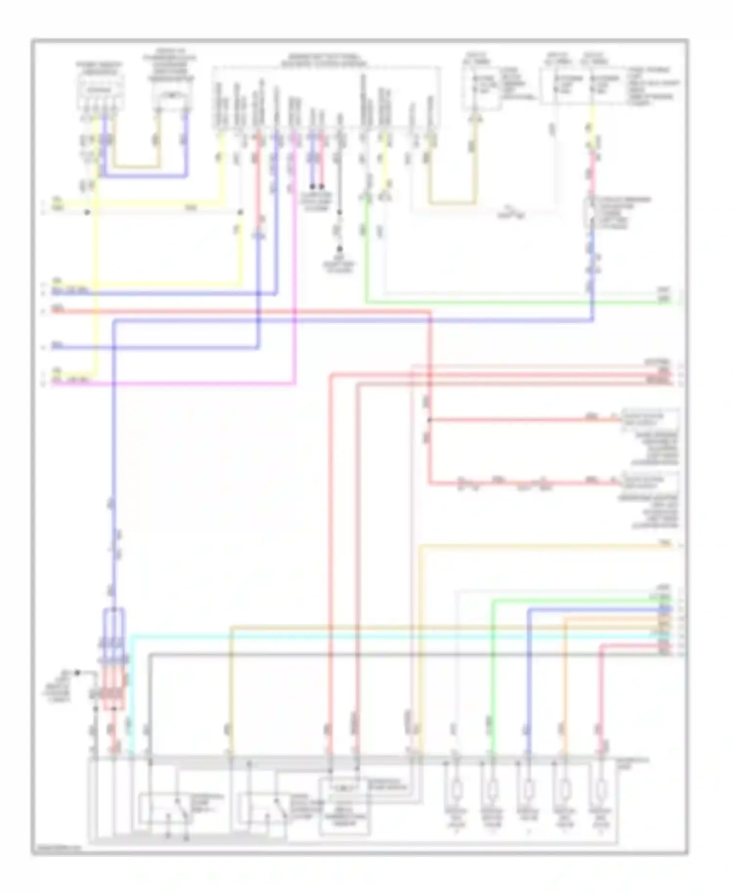 Wiring diagram switch- switch- switch- ing ing ing valve valve valve for Nissan 370Z I (2008-2014) (1 of 1)