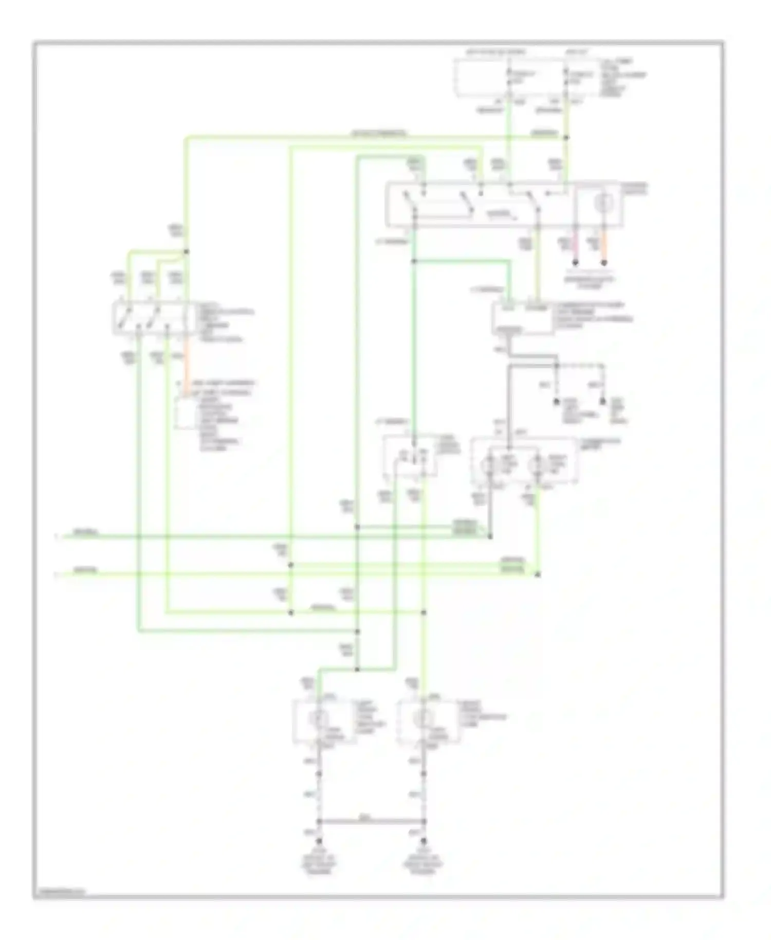 Altima Nissan L30 facelift (1999-2001): Exterior lamps circuit (2 of 2)