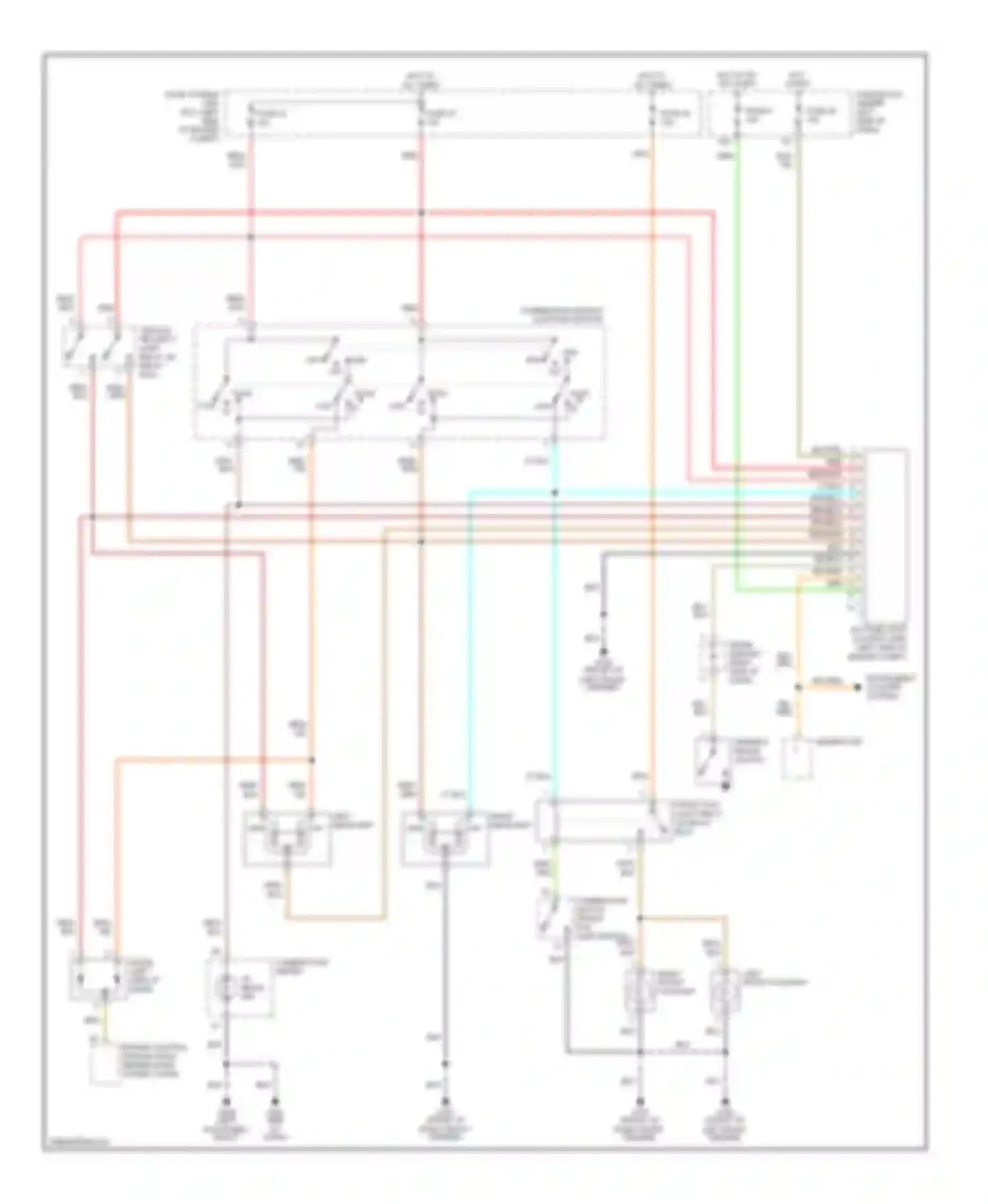 Altima Nissan L30 facelift (1999-2001): Headlight circuit, with drl