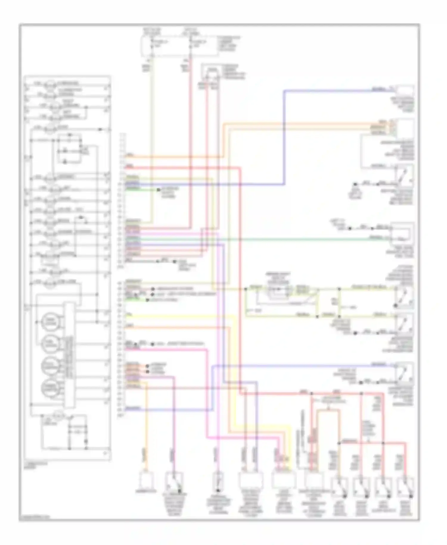 Altima Nissan L30 facelift (1999-2001): Instrument cluster circuit