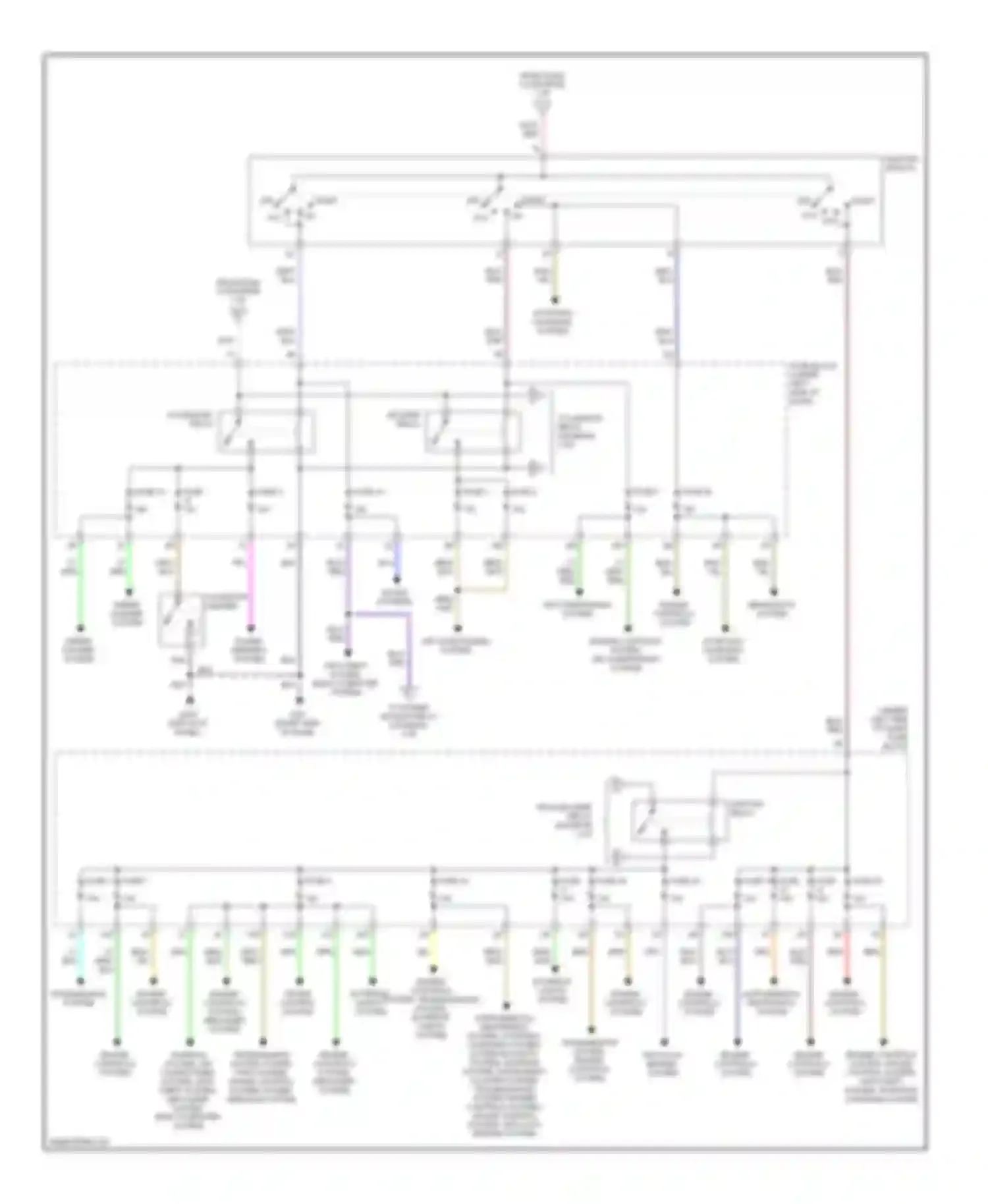 Altima Nissan L30 facelift (1999-2001): Power distribution circuit (2 of 2)