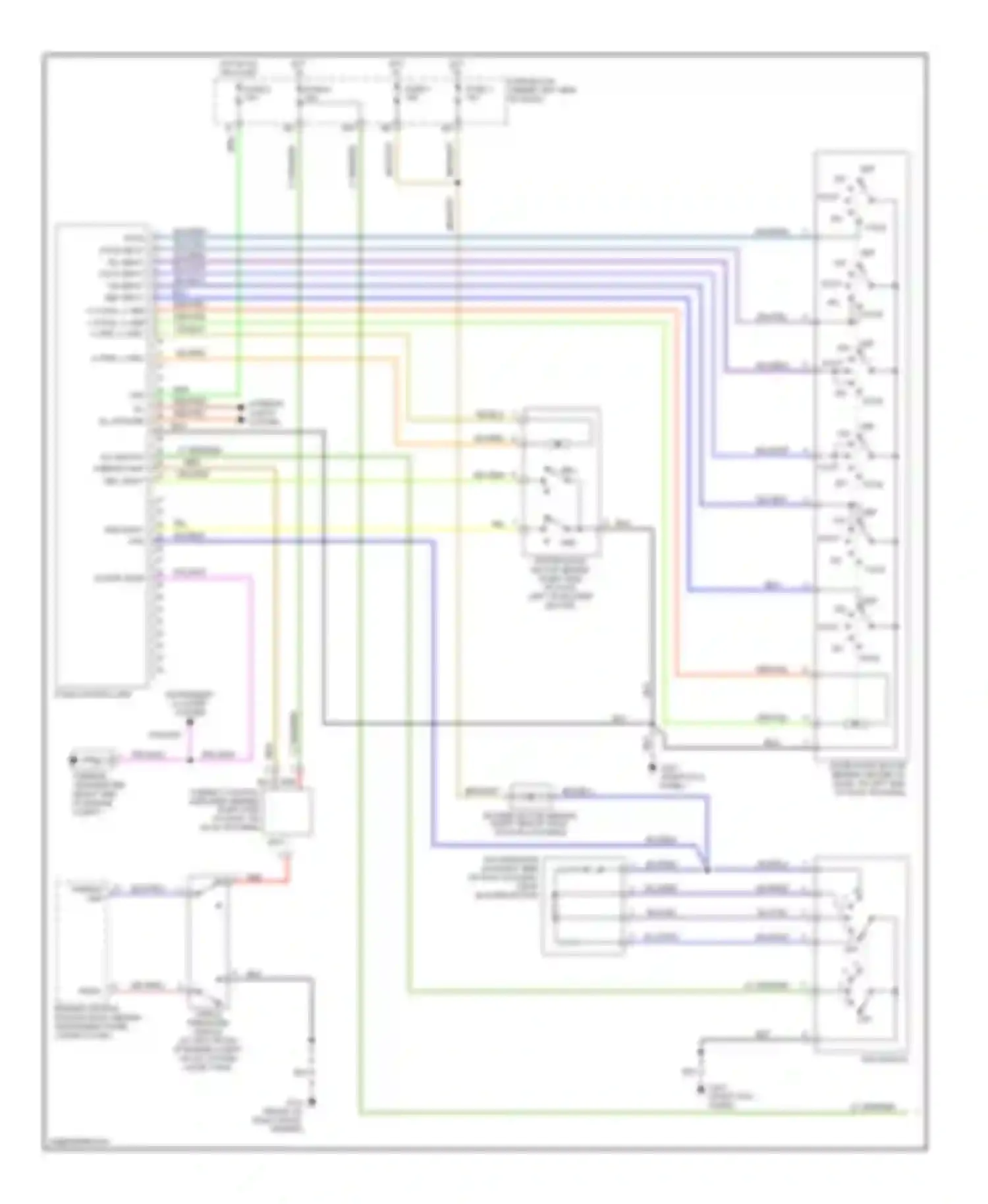 Wiring diagram a/c switch thermo amp rec input for Nissan Altima L30 facelift (1999-2001) (1 of 1)