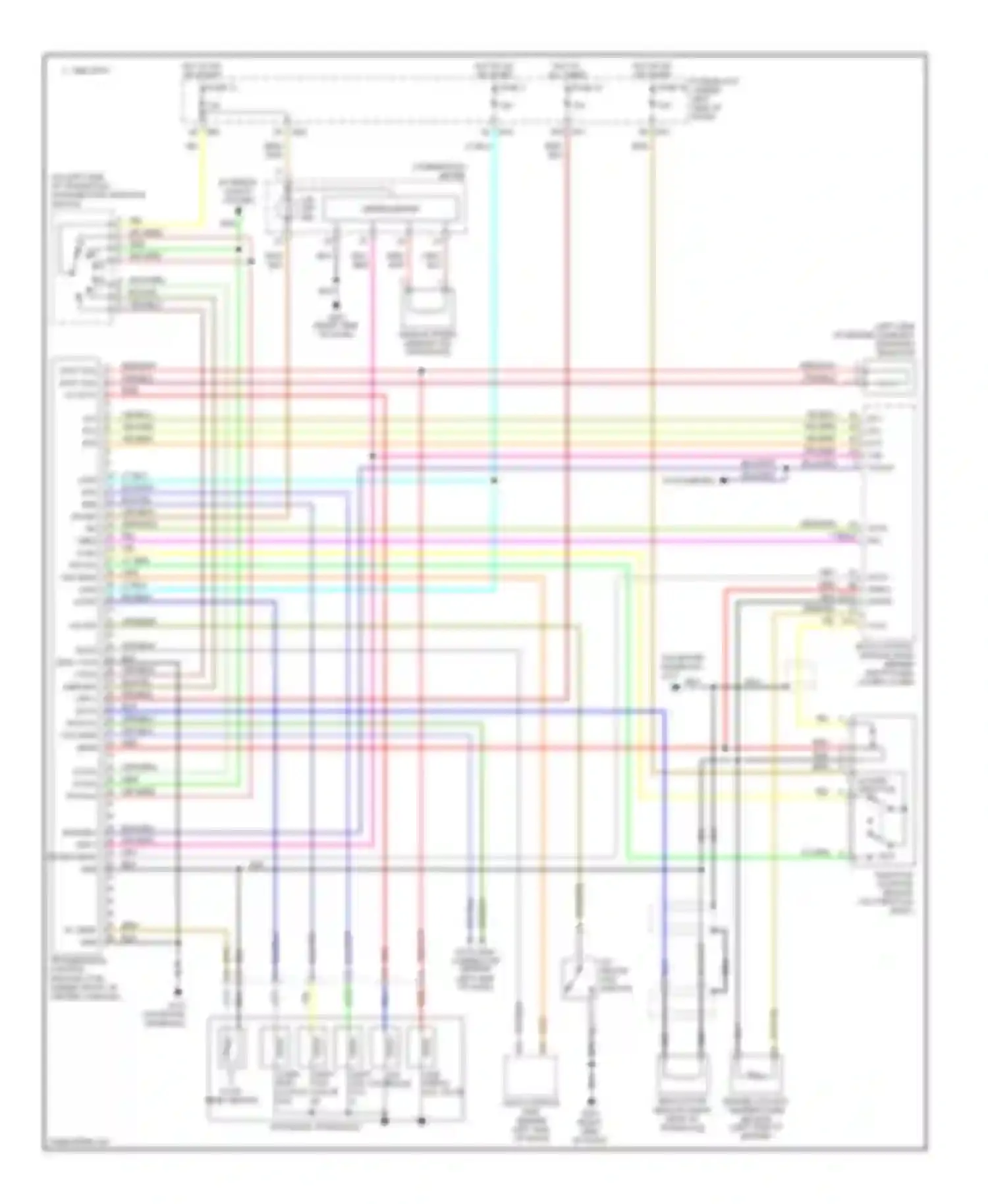 Wiring diagram clsd sw wo sw ascd vign ovr/c for Nissan Altima L30 facelift (1999-2001) (1 of 1)