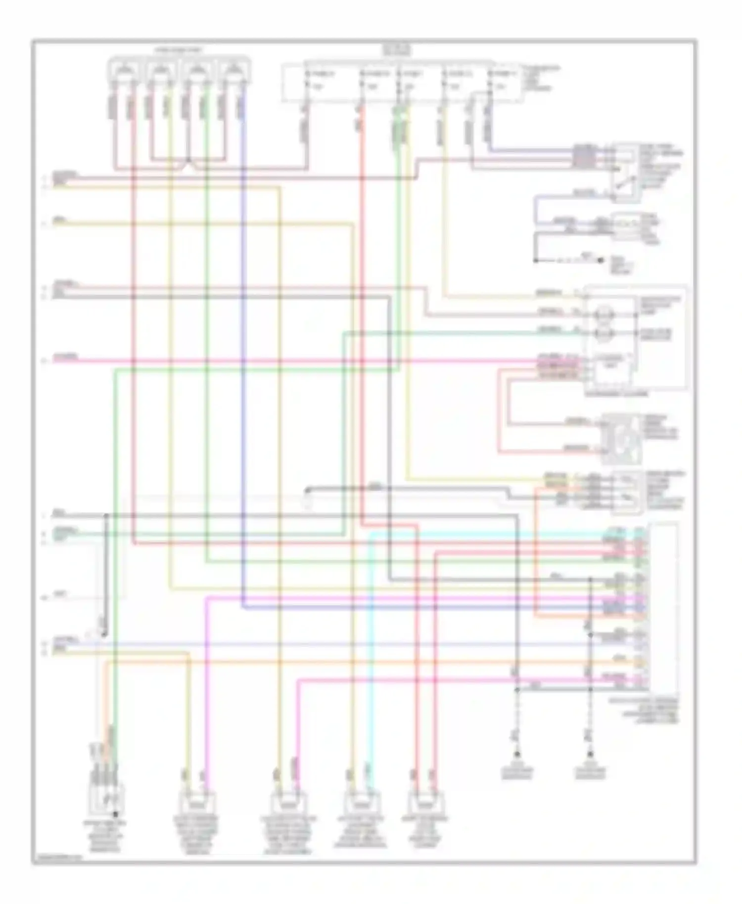 Wiring diagram left "c" pillar) for Nissan Altima L30 facelift (1999-2001) (7 of 7)