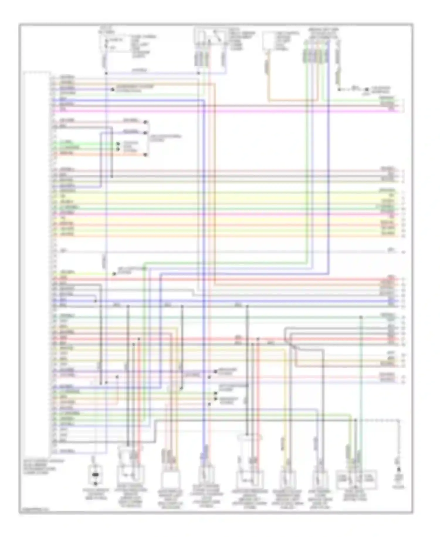 Wiring diagram left "c" pillar) for Nissan Altima L30 facelift (1999-2001) (6 of 7)
