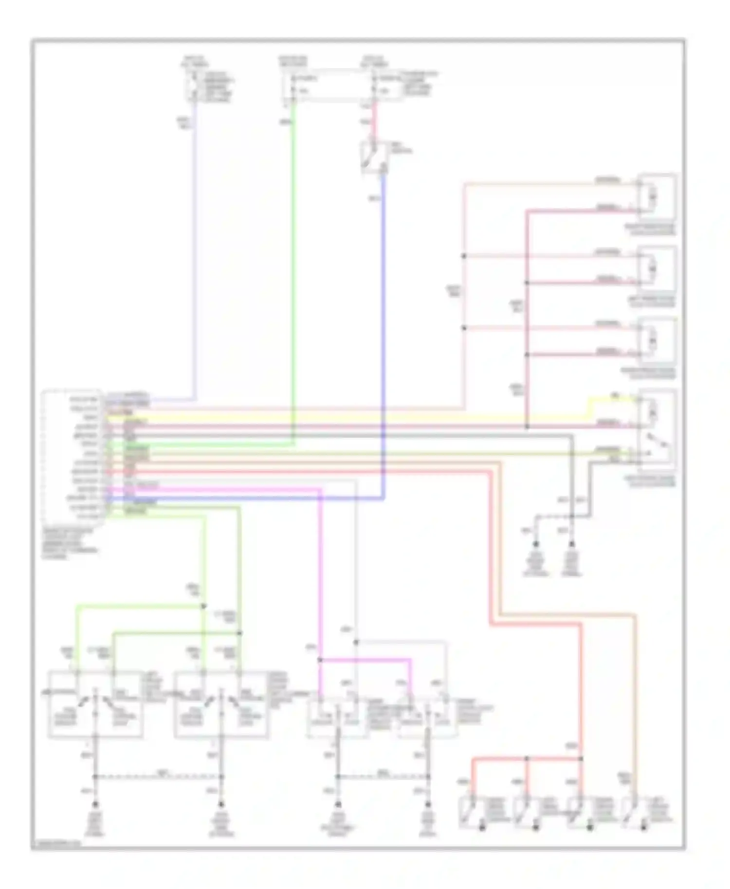 Wiring diagram ppl unlock sw key sw key cyl lk sw key cyl ulk sw for Nissan Altima L30 facelift (1999-2001) (1 of 1)
