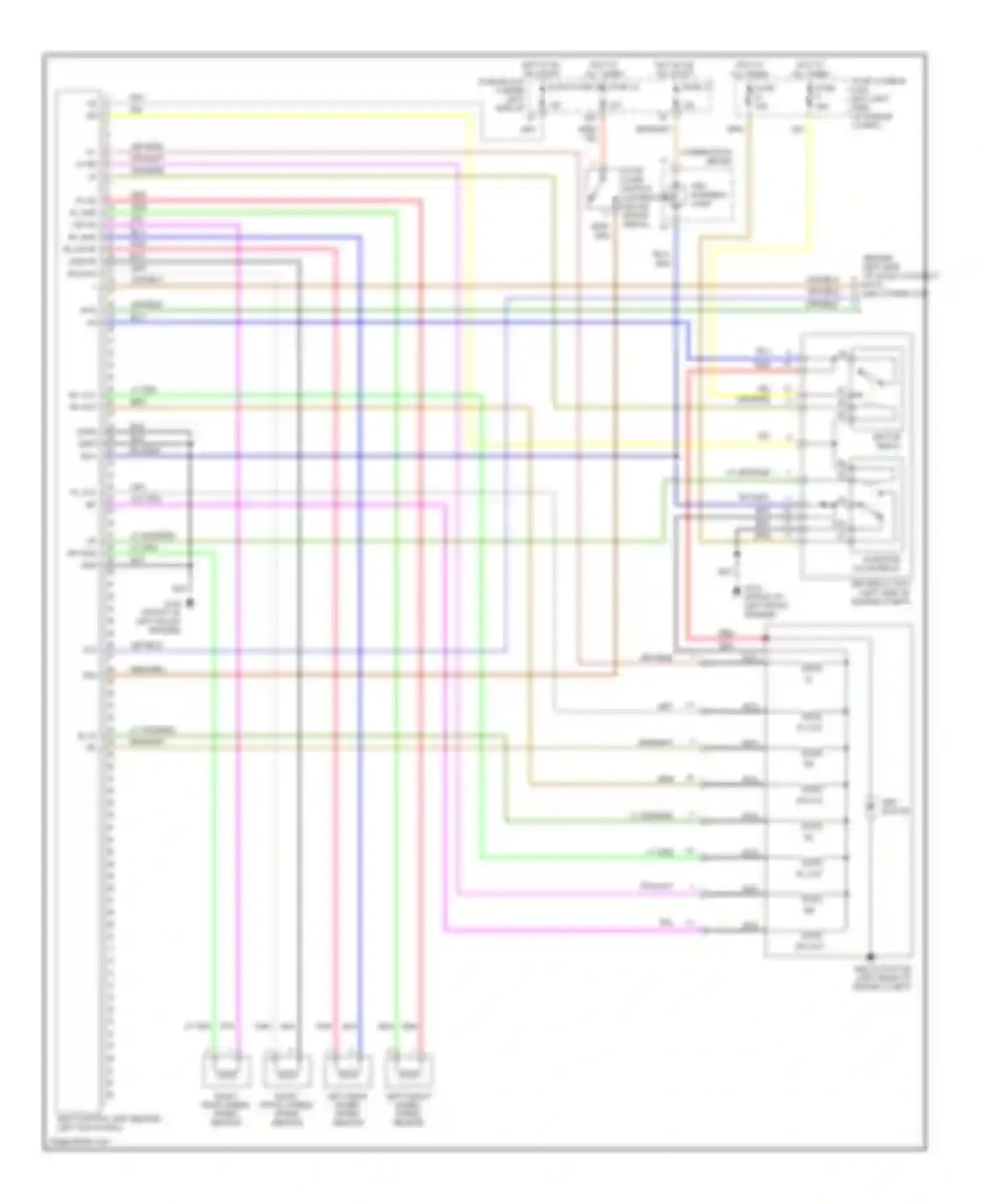 Wiring diagram right front wheel speed sensor for Nissan Altima L30 facelift (1999-2001) (1 of 1)