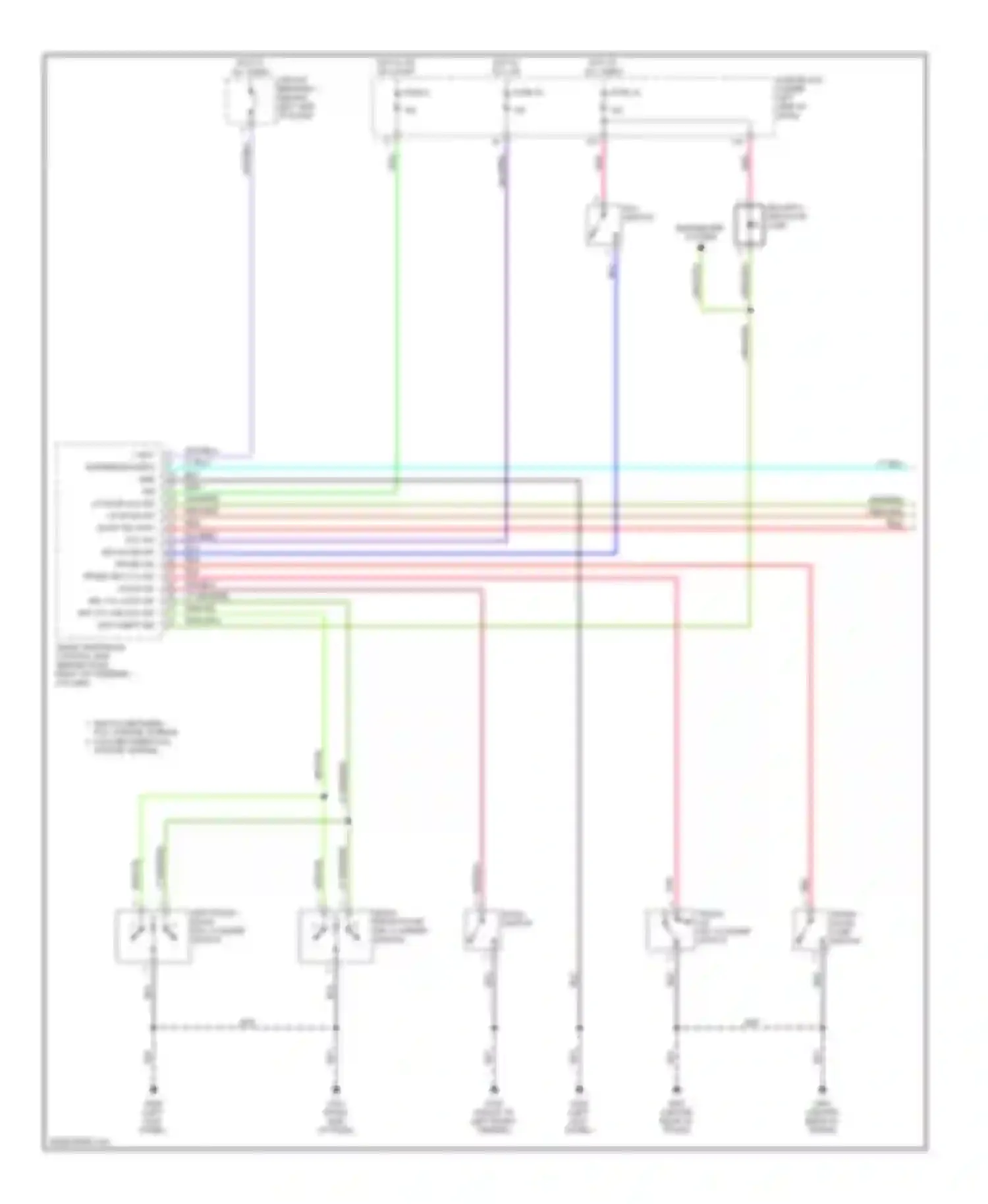 Wiring diagram trunk lid key cylinder switch for Nissan Altima L30 facelift (1999-2001) (1 of 1)