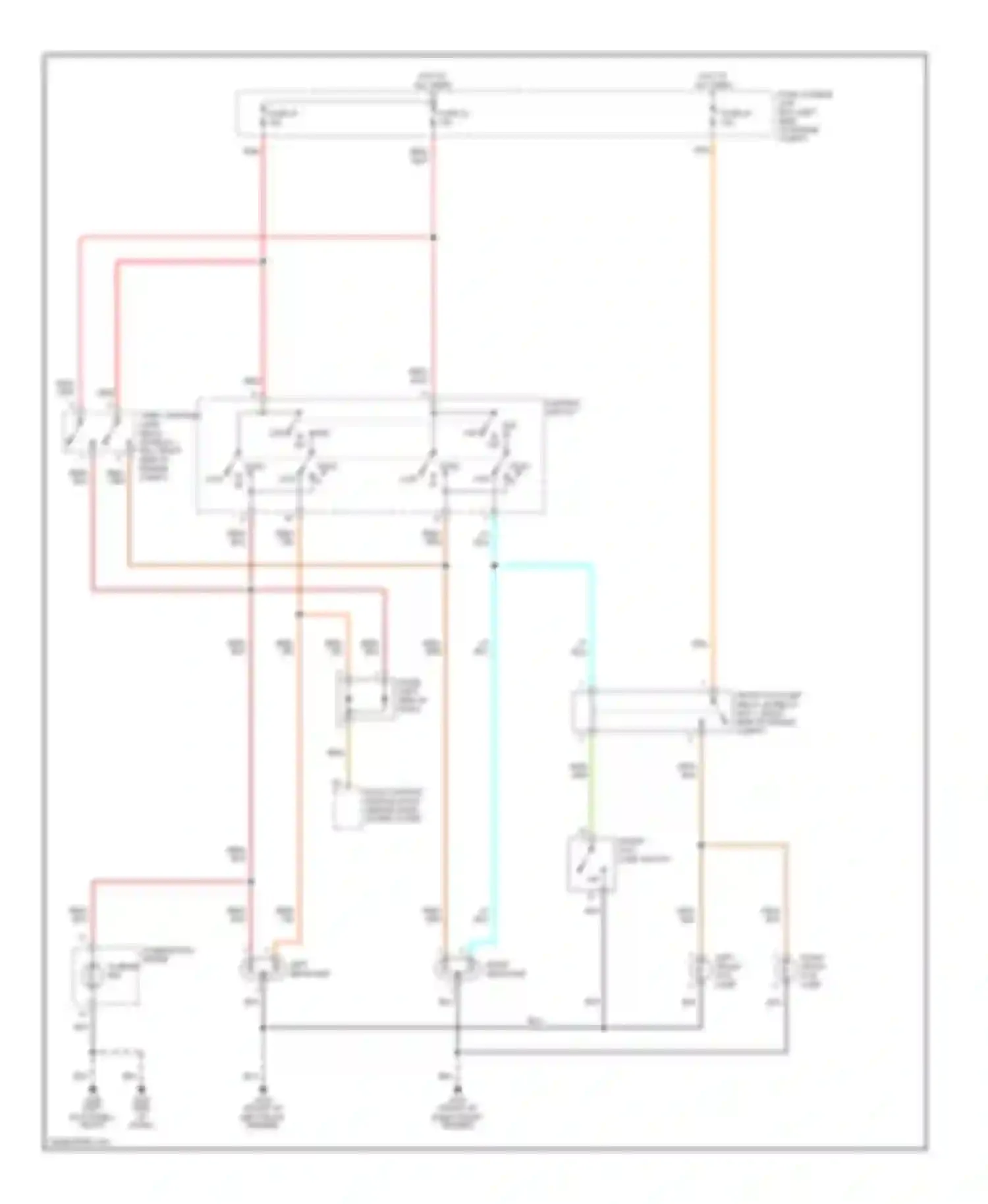Altima Nissan L30 (1997-1999): Headlight circuit, without drl
