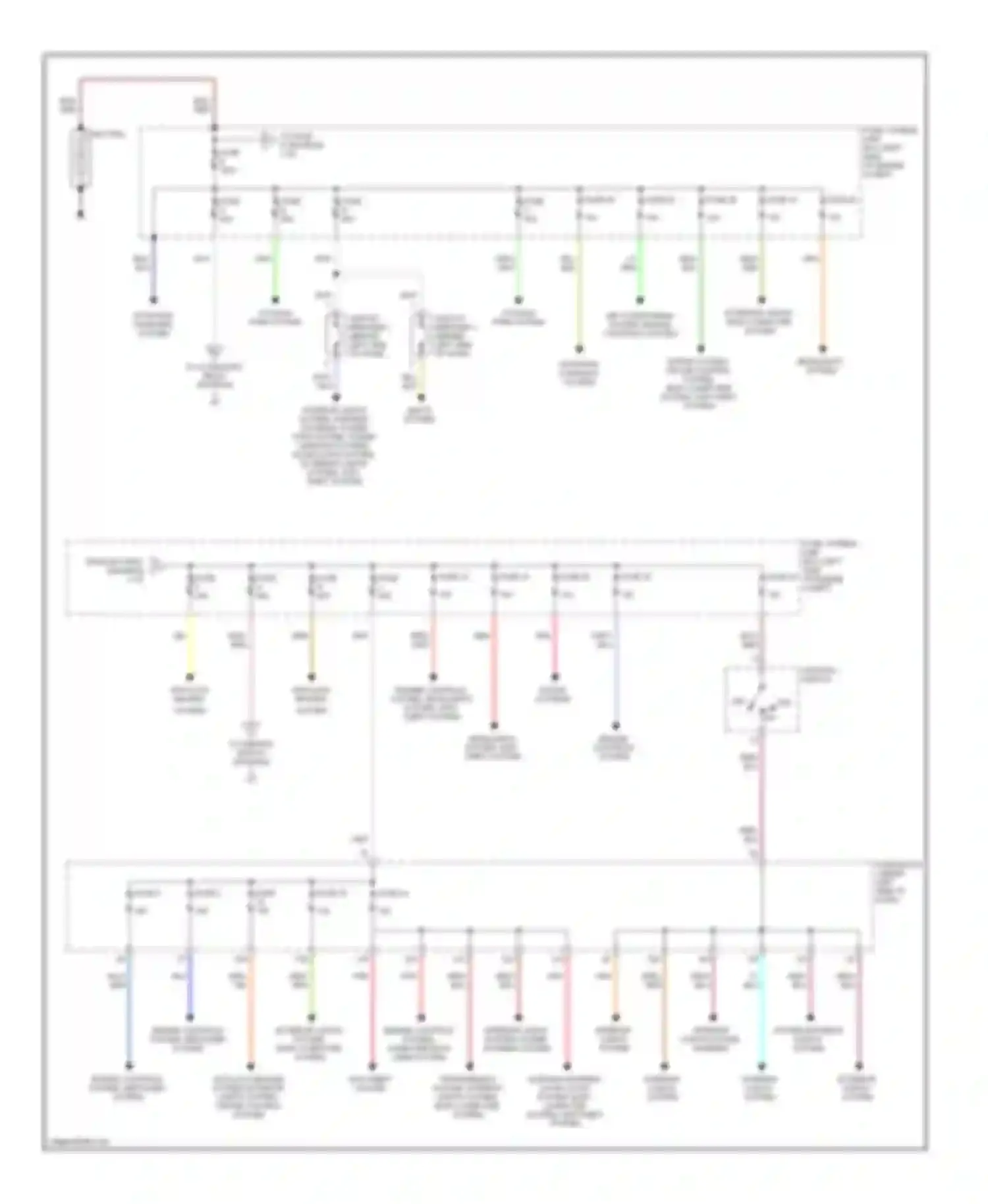 Altima Nissan L30 (1997-1999): Power distribution circuit (1 of 2)