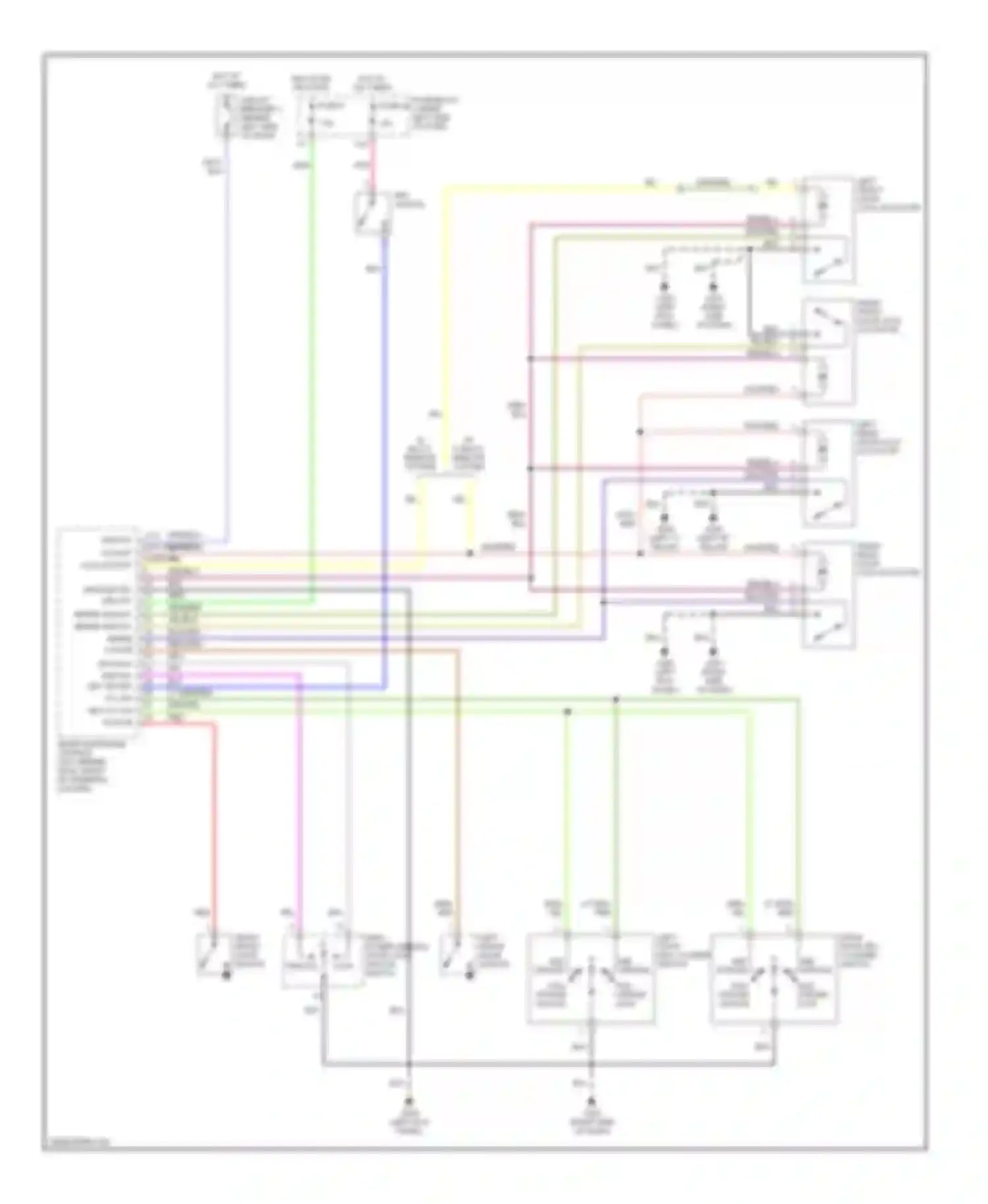 Altima Nissan L30 (1997-1999): Power door lock circuit