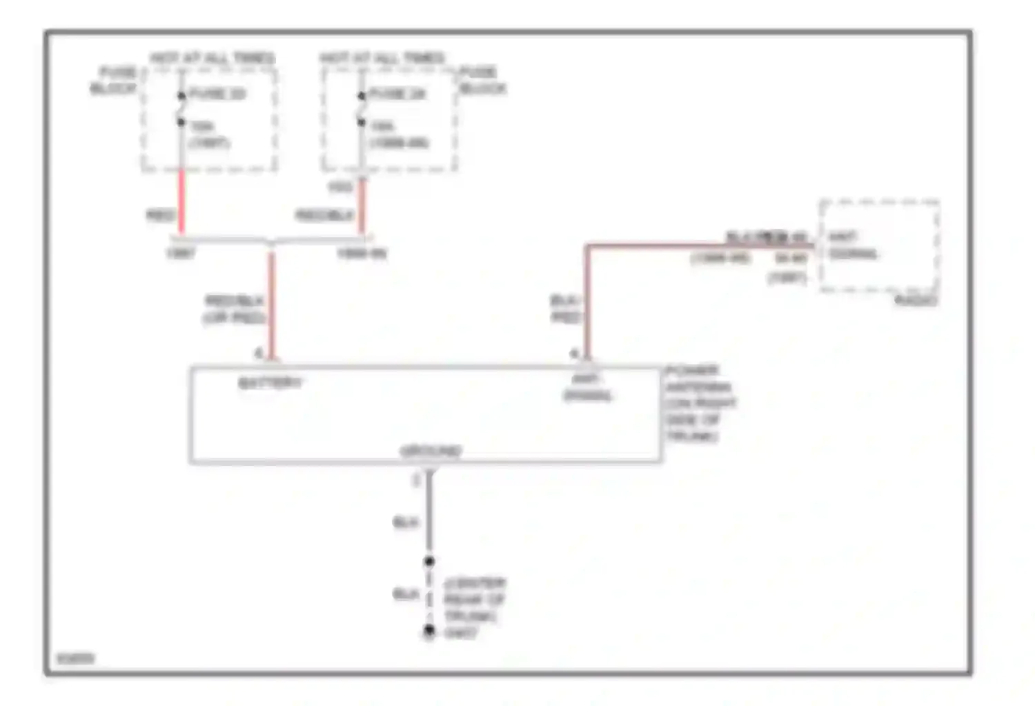 Wiring diagram blk/red for Nissan Altima L30 (1997-1999) (4 of 10)