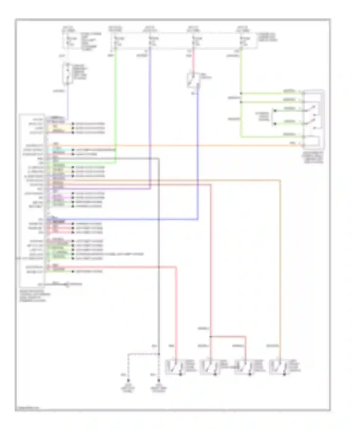 Wiring diagram lock unlock rr def sw seat belt sw ppl for Nissan Altima L30 (1997-1999) (1 of 1)