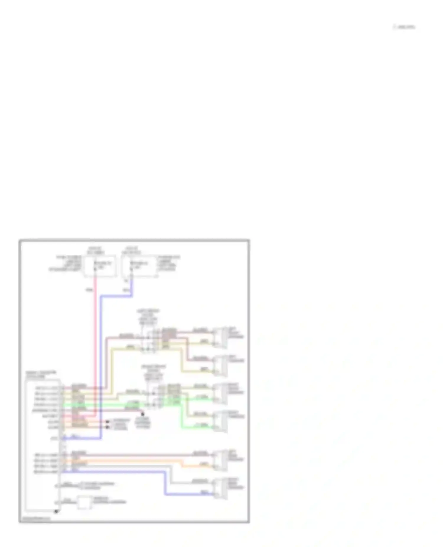 Wiring diagram right front speaker for Nissan Altima L30 (1997-1999) (2 of 2)