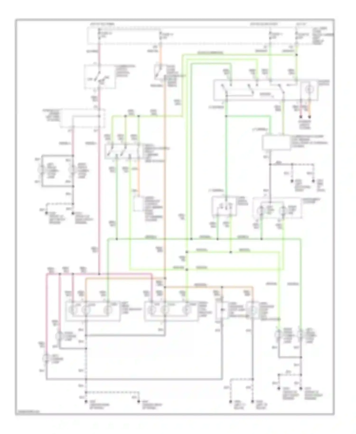 Wiring diagram turn stop tail for Nissan Altima L30 (1997-1999) (1 of 1)