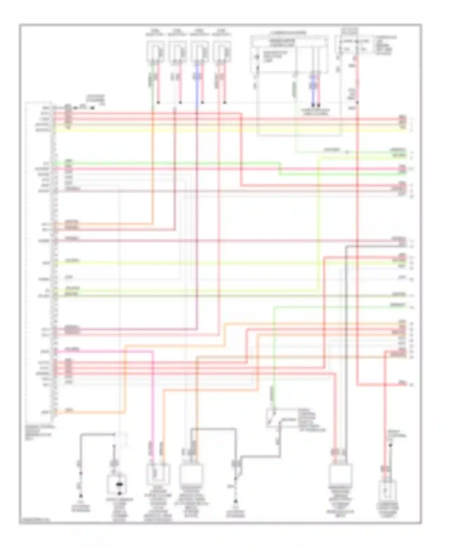 Altima Nissan L31 facelift (2004-2006): Wiring diagram engine performance 2.5l (1 of 4)