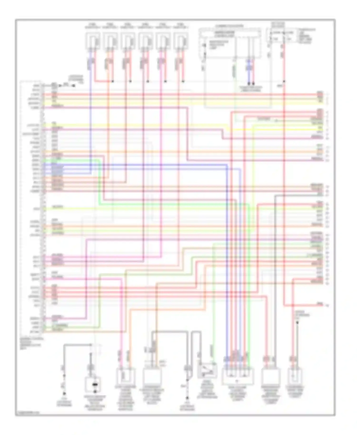 Altima Nissan L31 facelift (2004-2006): Wiring diagram engine performance 3.5l (1 of 4)
